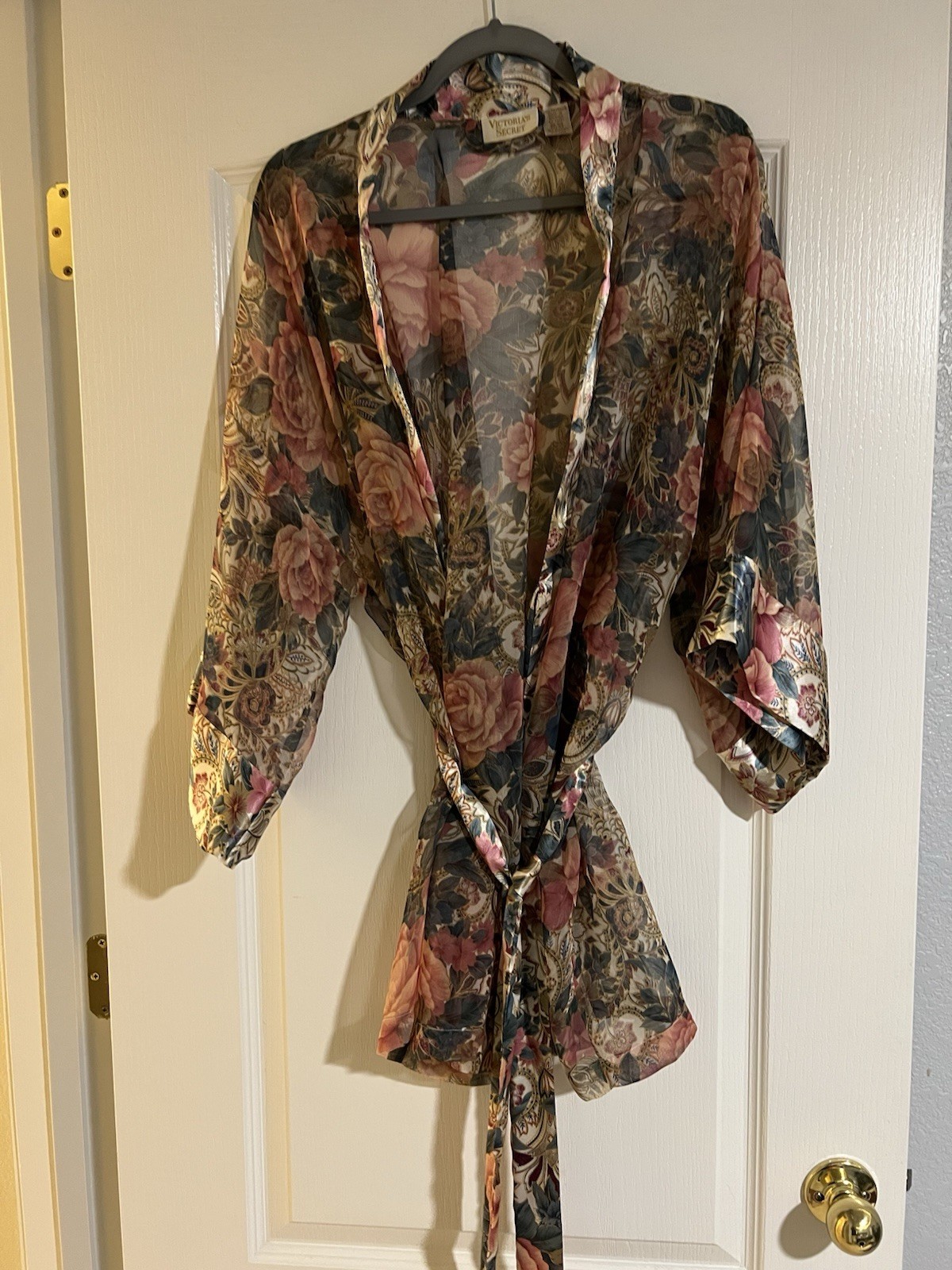 Victoria’s Secret Maxi Nightgown and Robe Set Vintage, Size Medium