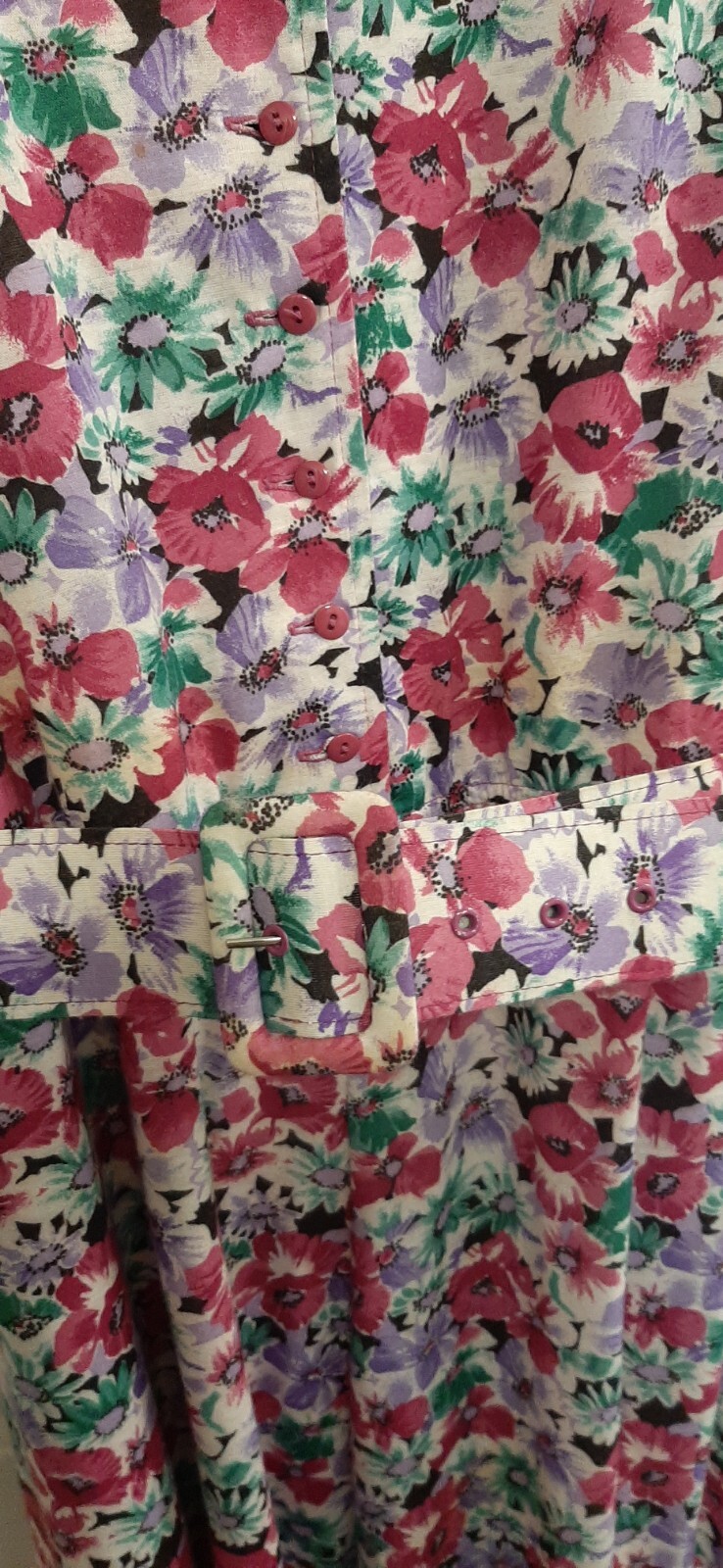 Vintage Darian Cottagecore Maxi Dress Belted Prairiecore 90’s Floral Size 14