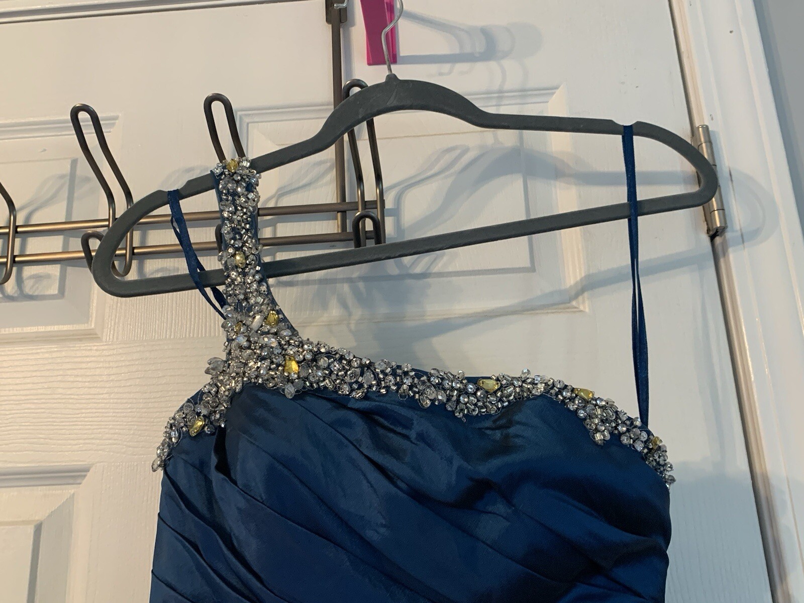 Sapphire Blue Vintage Prom Dress, In Great Condition, Missing Corset Drawstring