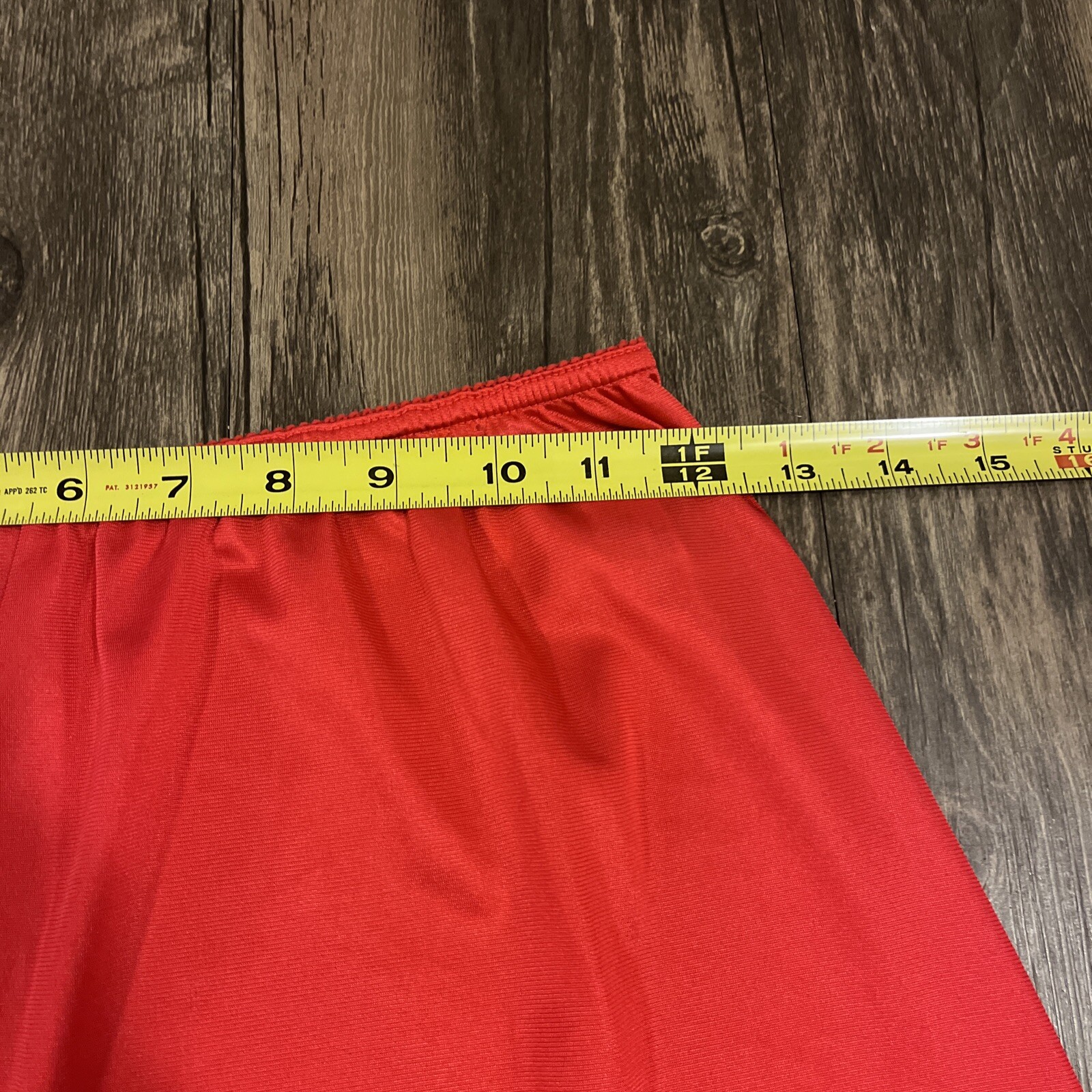 VTG Unique Union Made Red Lace Half Slip USA Small
