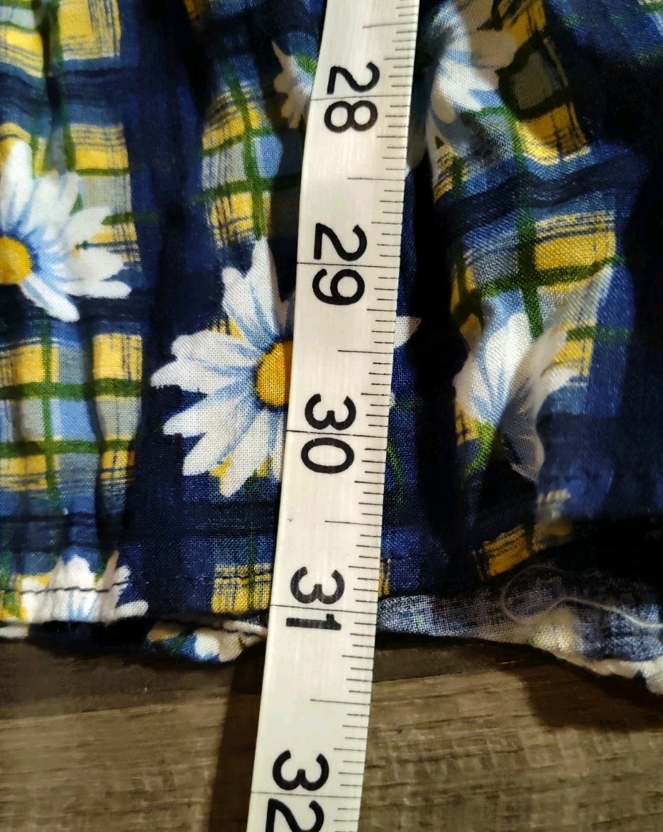 Vintage 90s Dress Floral Byer Too California Mini Daisy Sun Dress Size 7