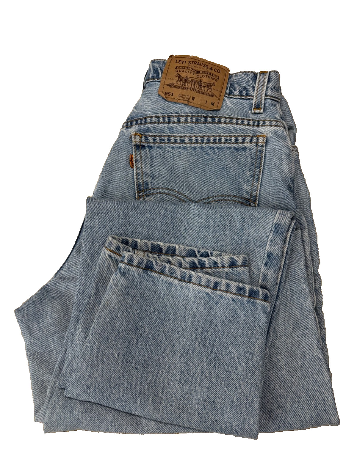 Vintage Levis 951 Jeans Women’s Relaxed Fit Tapered Leg Sz 12 Med 30″ Inseam