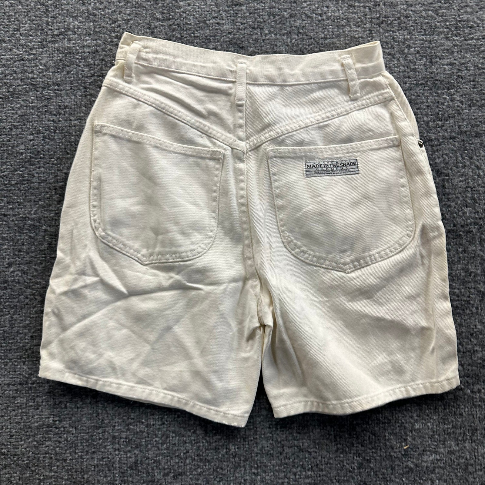 Made In The Shade Shorts Womens Size 9 White Denim High Waisted Vintage