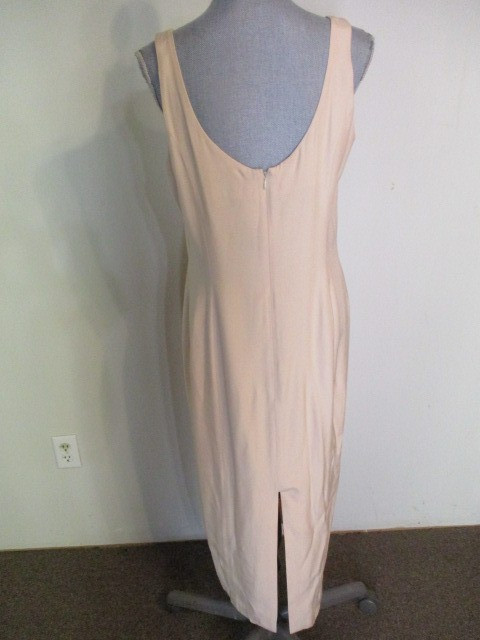 VTG Spencer Jeremy 2 pc Tuxedo Blazer & Maxi Dress Set in Blush Pink 12