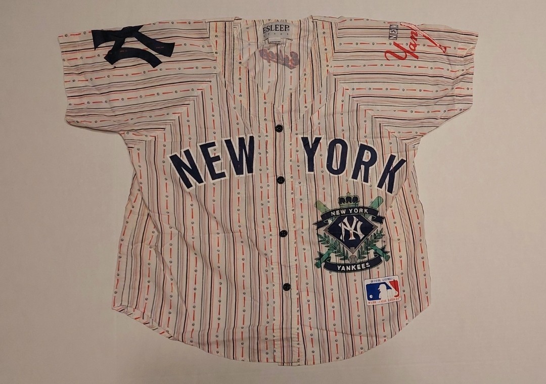 Vintage New York Yankees Esleep Boxer button up T-Shirt