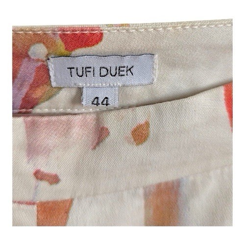 Vintage Tufi Duek Cocktail Print Cropped Pants Size EU 44
