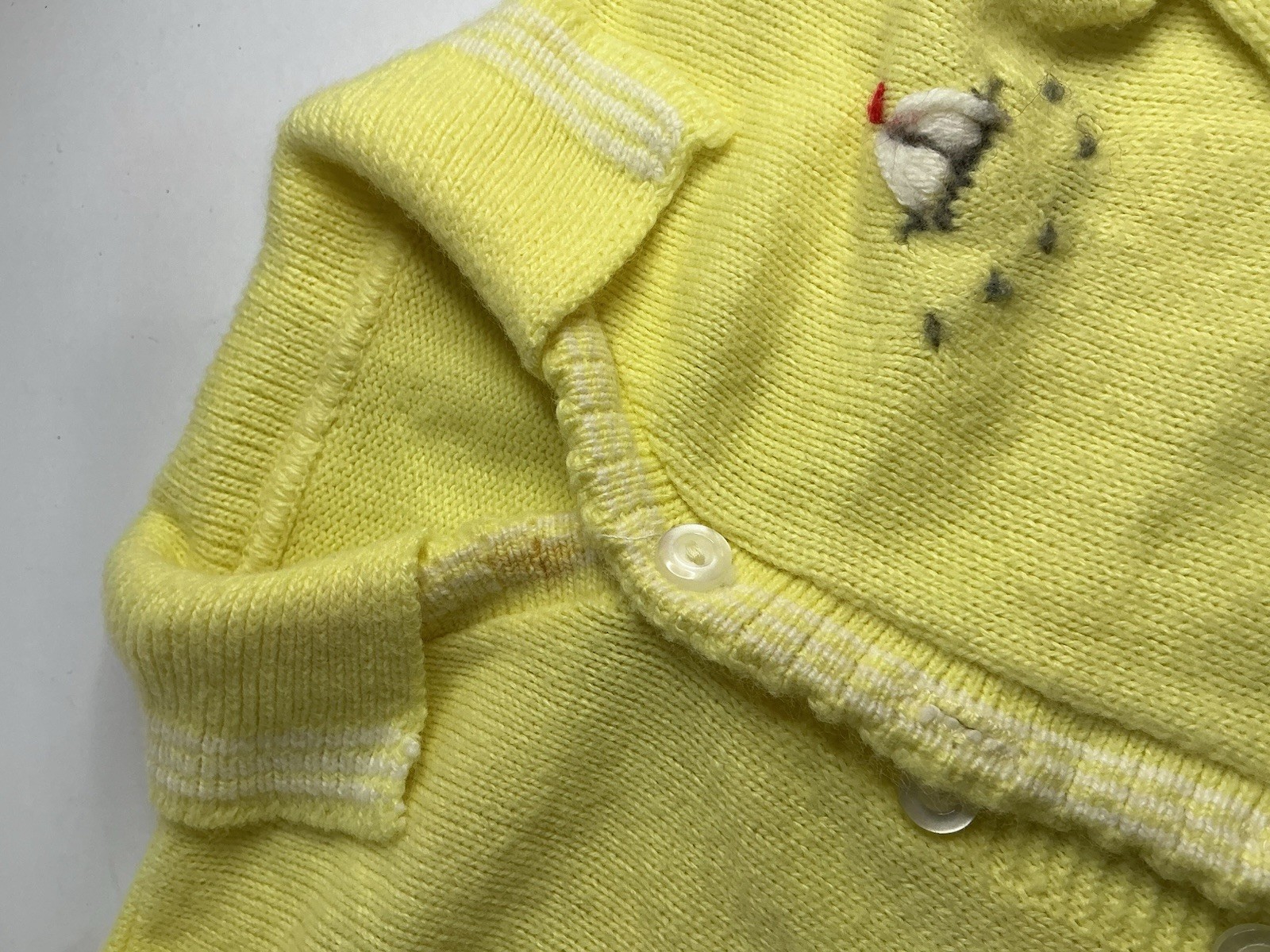 Vintage 1950s Santone romper, sailboat knit, and classic cardigans