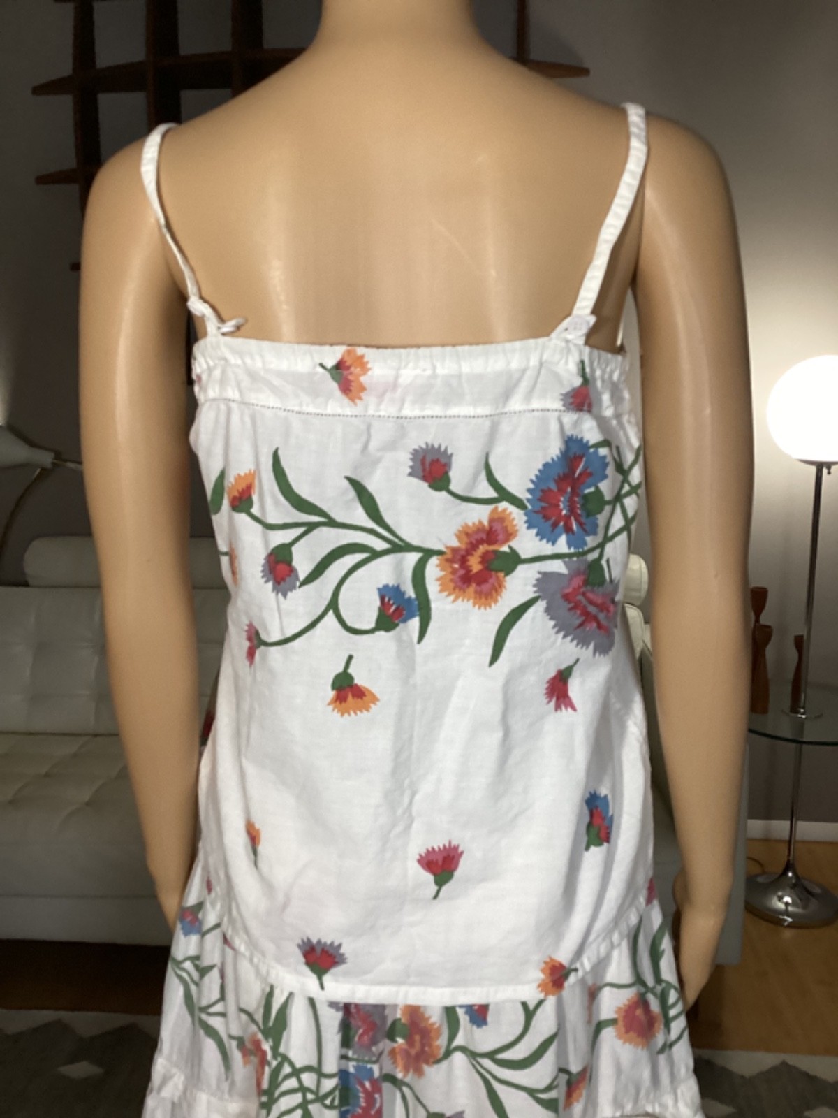 Vintage Early 80s Freestyle Cotton Floral Top & Skirt Set Cottagecore Boho