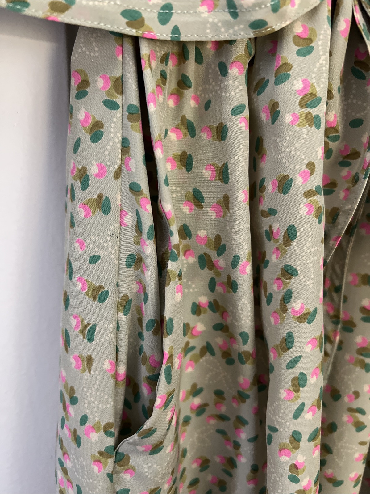 VINTAGE DIANE VON FURSTENBERG BODICE WRAP SILK DRESS size S