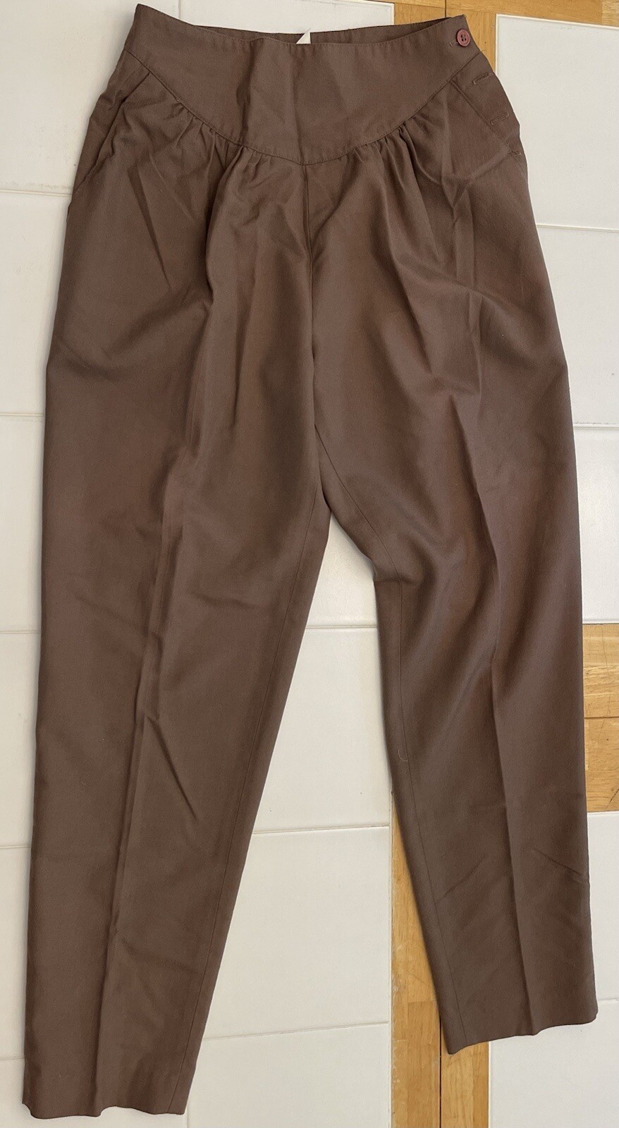 David N. Brown Pants Womens Vintage Polyester Rayon Trouser 24×29