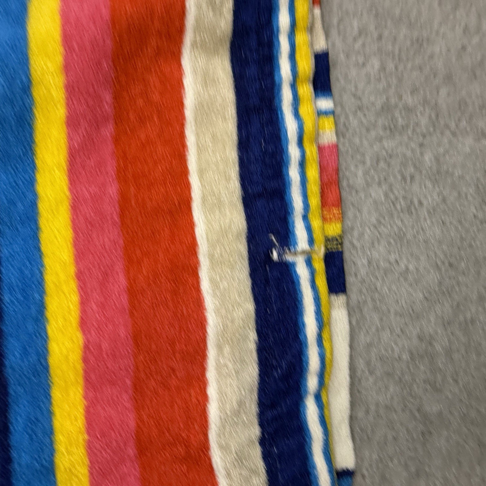 Vintage 60s 70s Terry Cloth Striped Hoodie Womens Medium Beachy Rare Womens