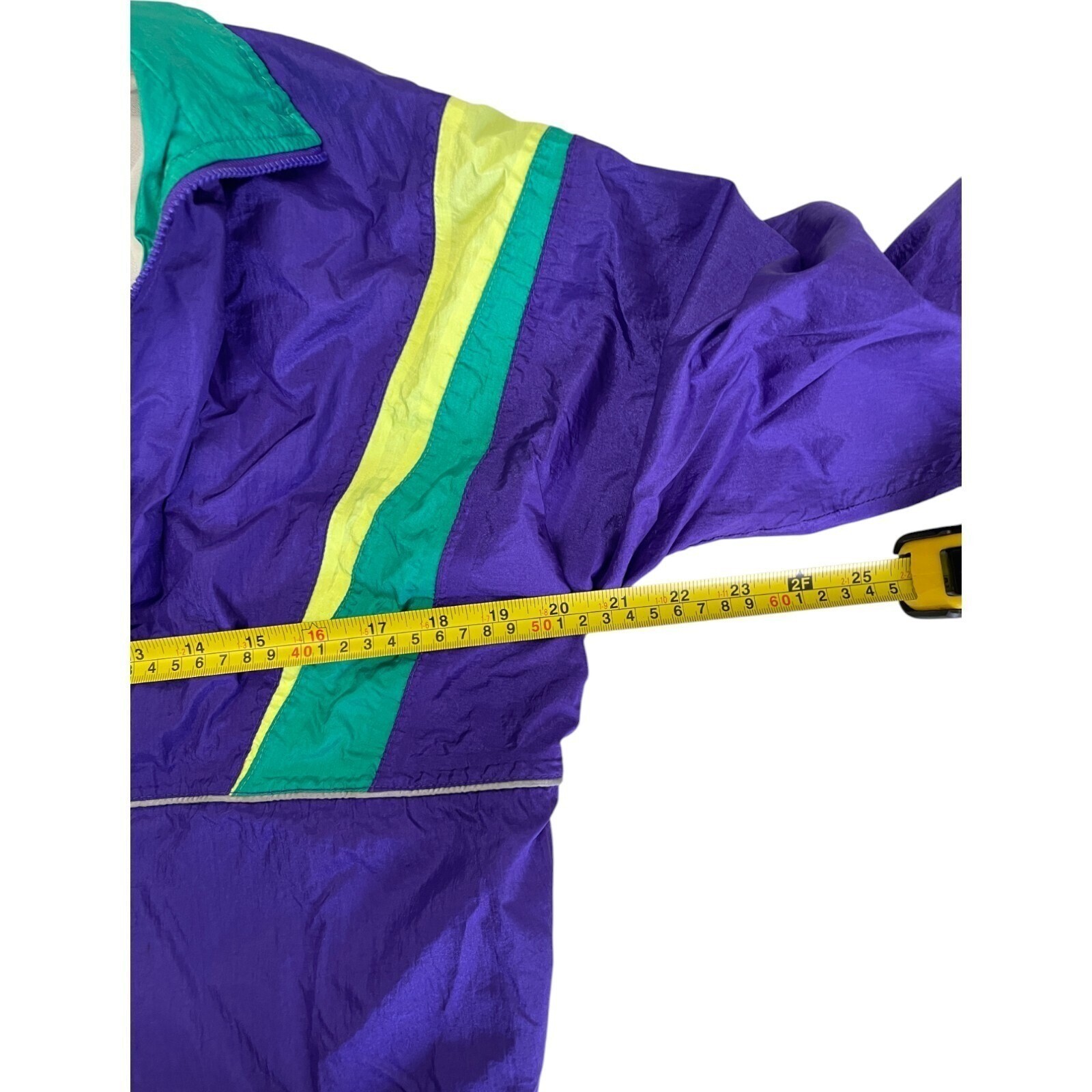 Vtg Colorblock Windbreaker Tracksuit Teal Yellow Med Asics Women’s Jacket Pants