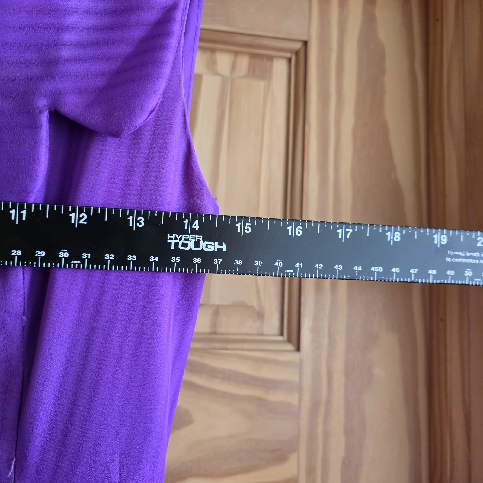 VTG 50’s 60s Handmade Purple A Line Dress V Neck Collar Rockabilly Full Swing