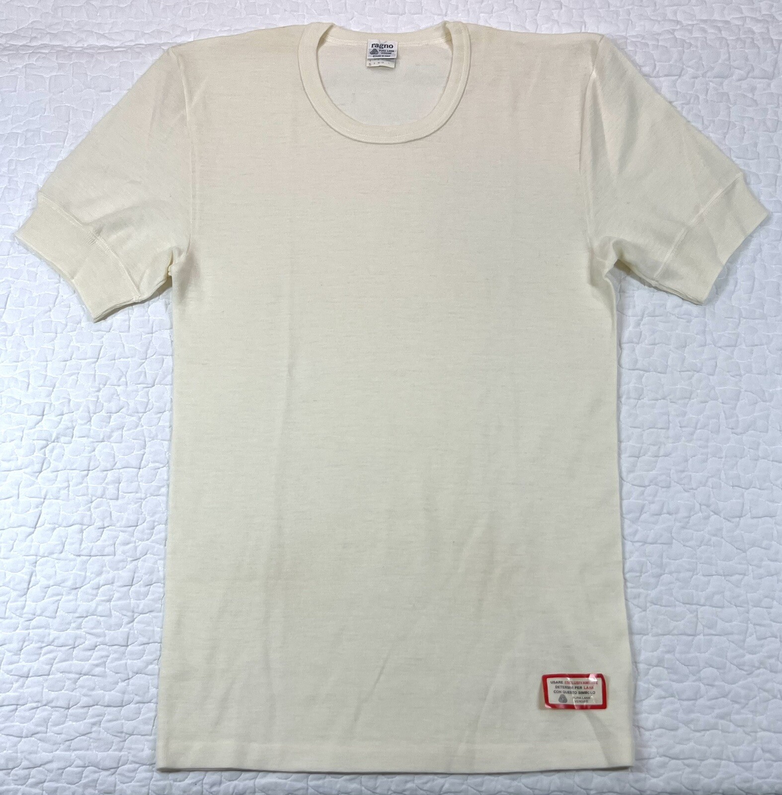 Vintage Wool Base Layer Women’s Large Cream NWT NOS Made in Italy