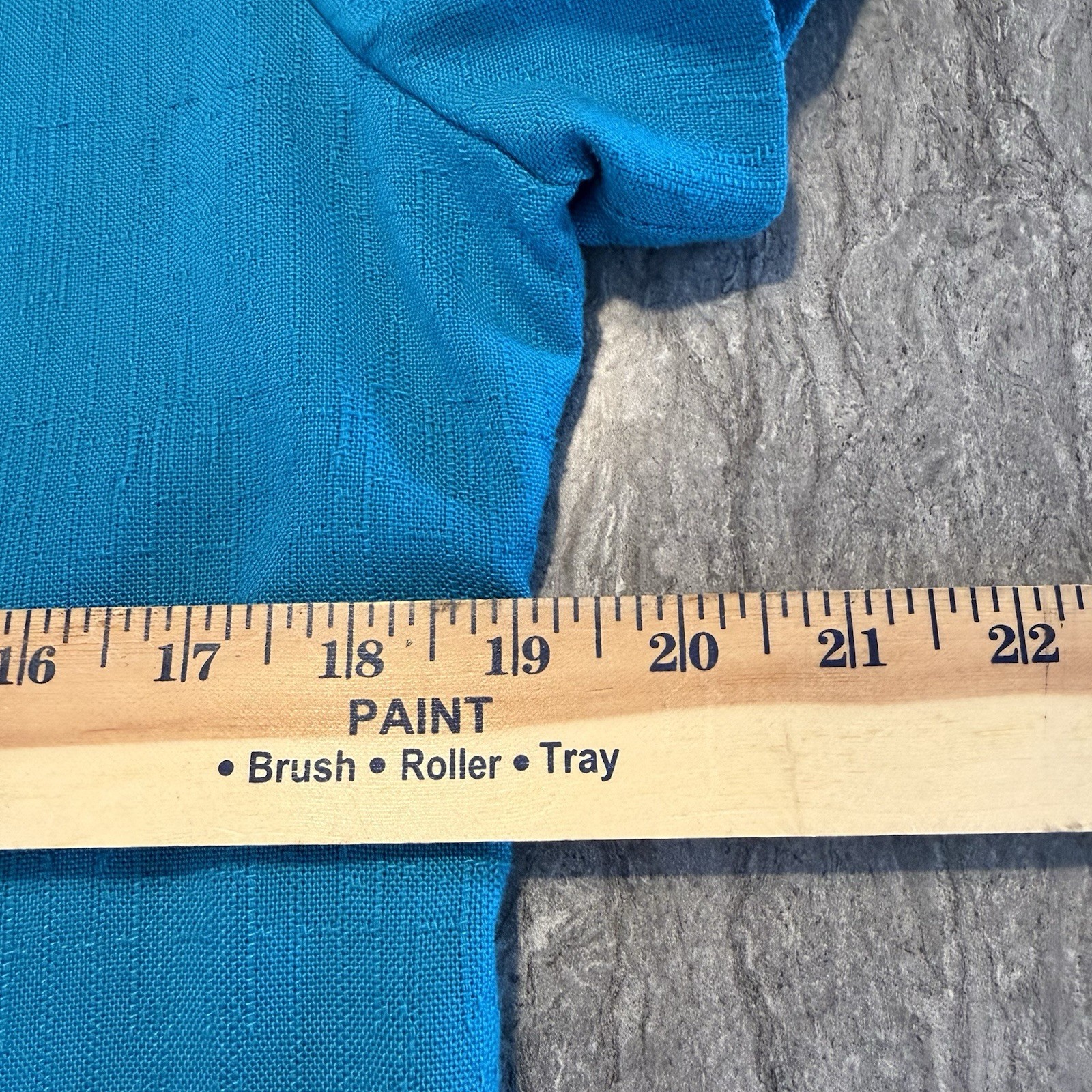 Vintage S.L. Petites Dress Size 12P Wood Buttons Made In USA One- Piece Zip Back