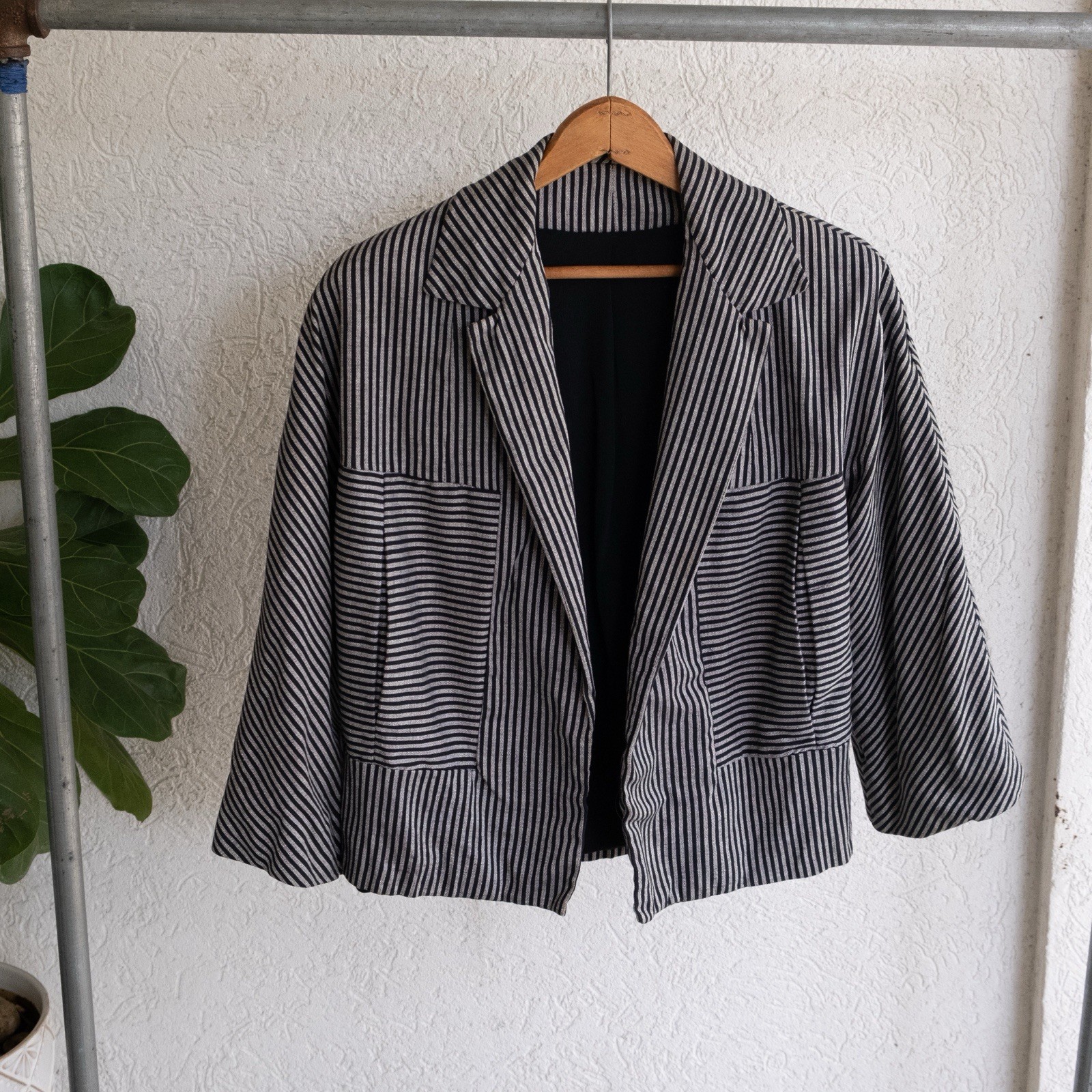 1960’s Black & White Striped Jacket Rockabilly Style