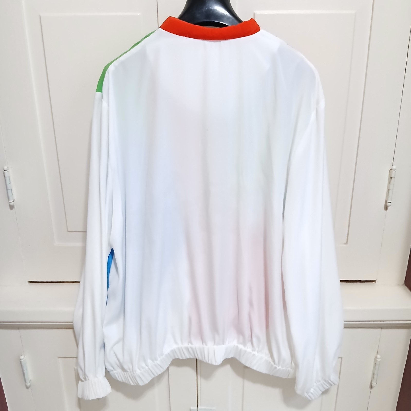 Vintage Jo Hardin Multicolor Abstract Funky Pattern Blouse Shirt Top Size 10