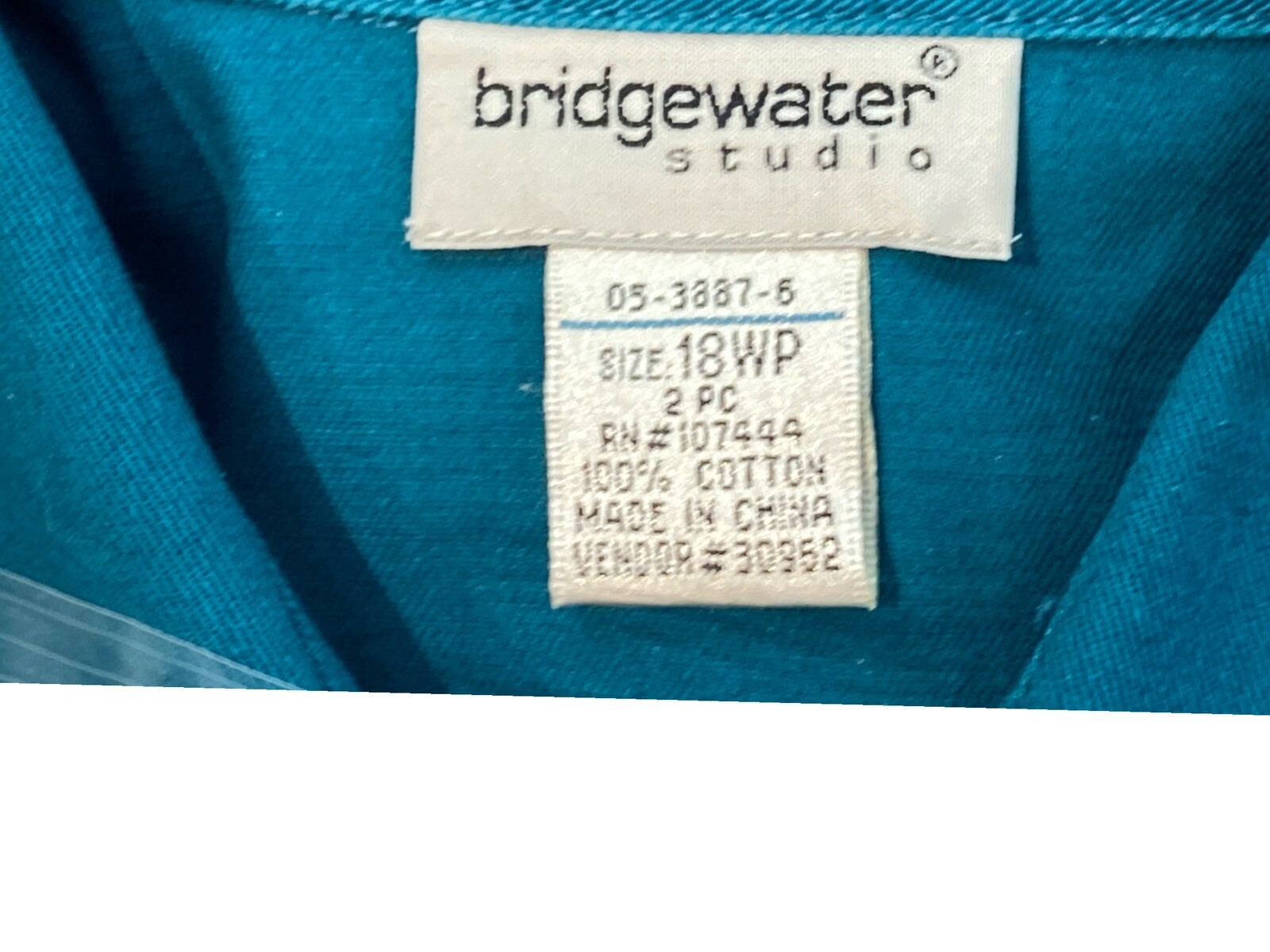 Vtg Bridge water Studio Women’s 18WP Denim Jacket And Sleeveless Dress RN#107444