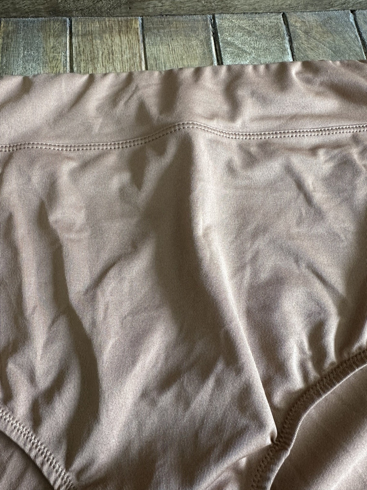 Vtg Olga by Warners 9 2XL Nude Beige Silky Brief Panties Panty