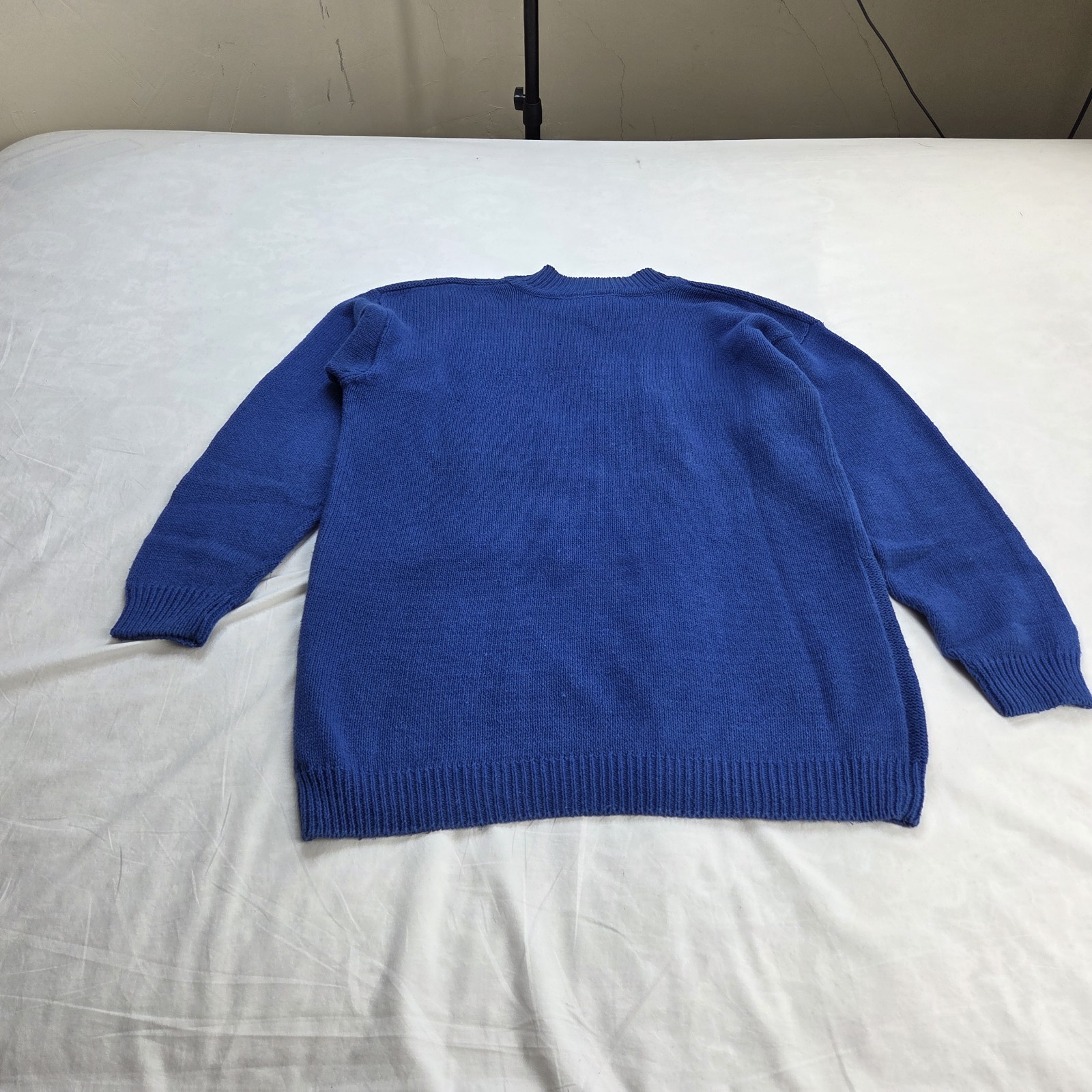 VTG Max and Diane Teddy Bear Sweater Blue Knit Pullover 80s 90s Style M