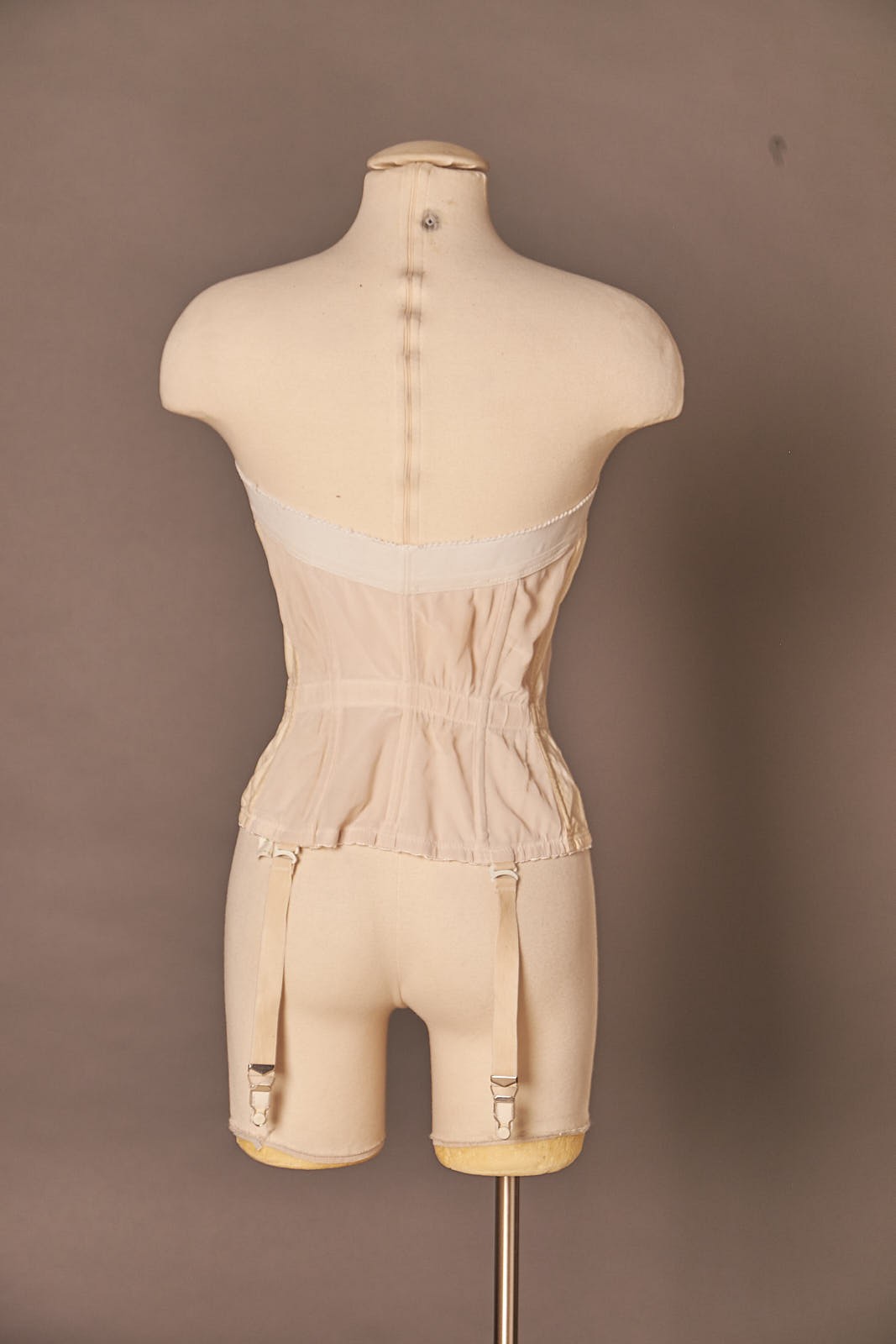 1960s Gossard Bustier Corset Girdle With Garters Cream Pin Up Top