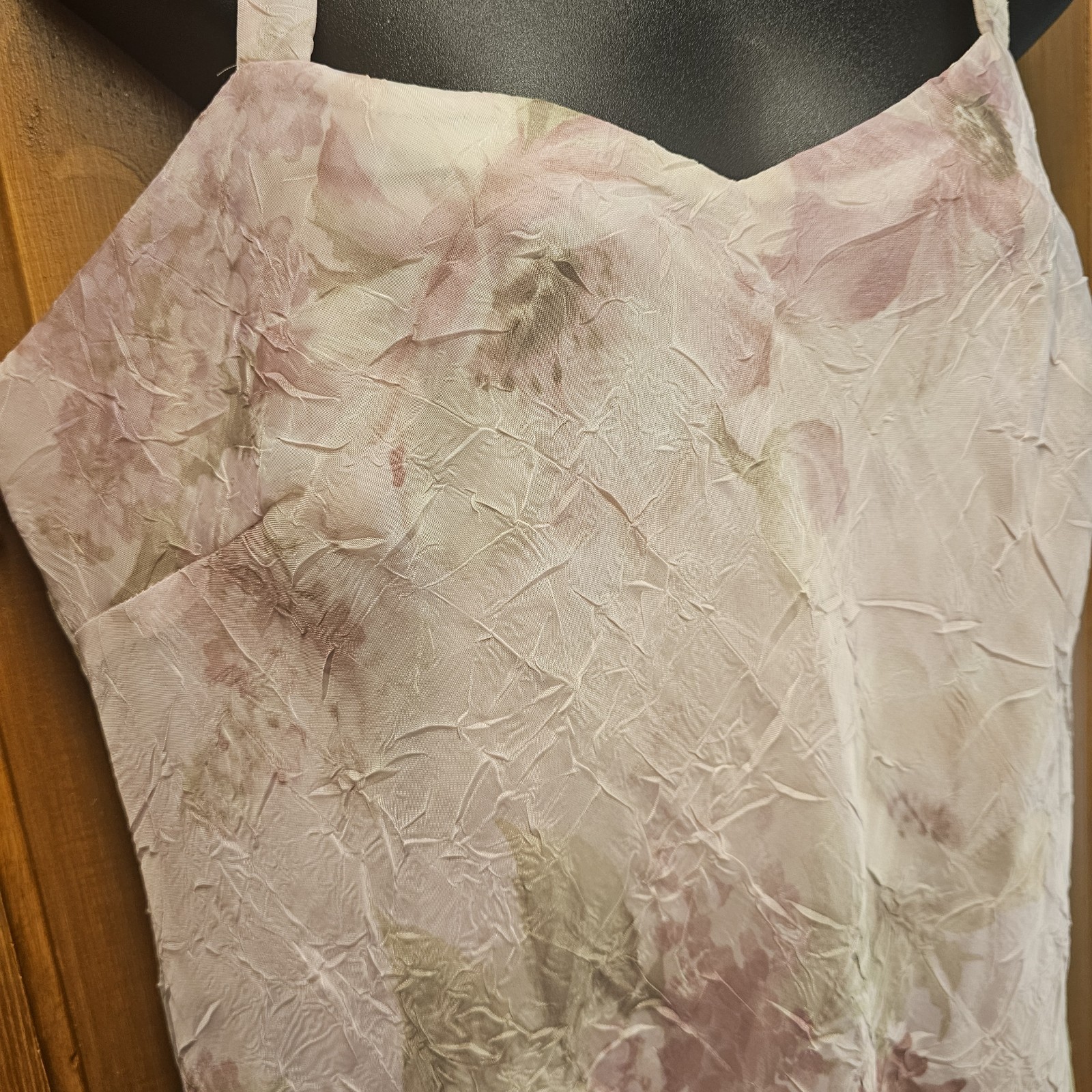VTG 90s Y2K Fairy Floral Dress R&M Richards Pale Pink Chiffon Appx Sz L Coquette