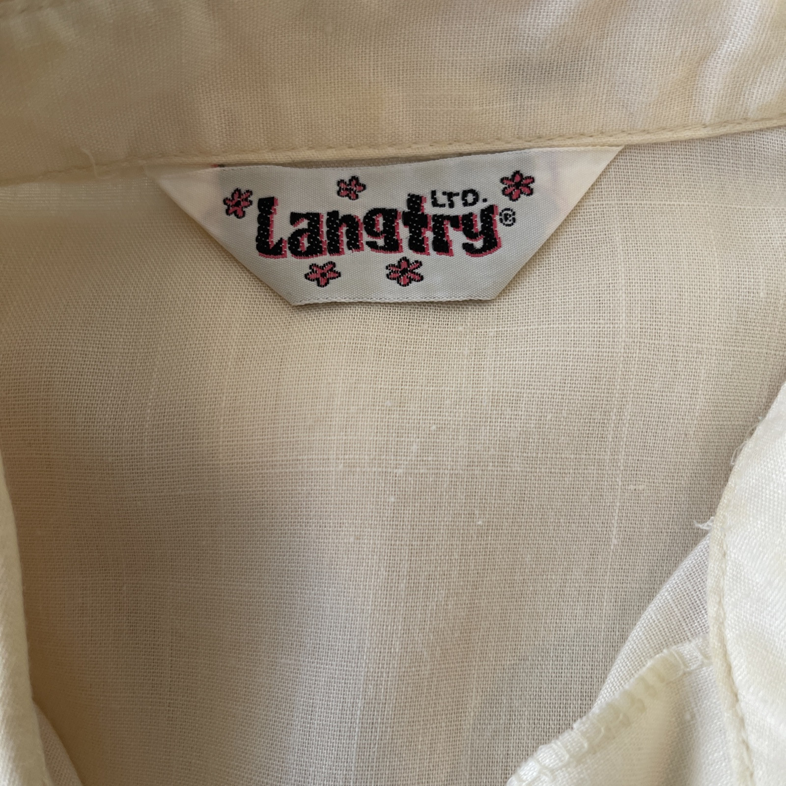 Vintage Langtry Ltd. Button Up Blouse