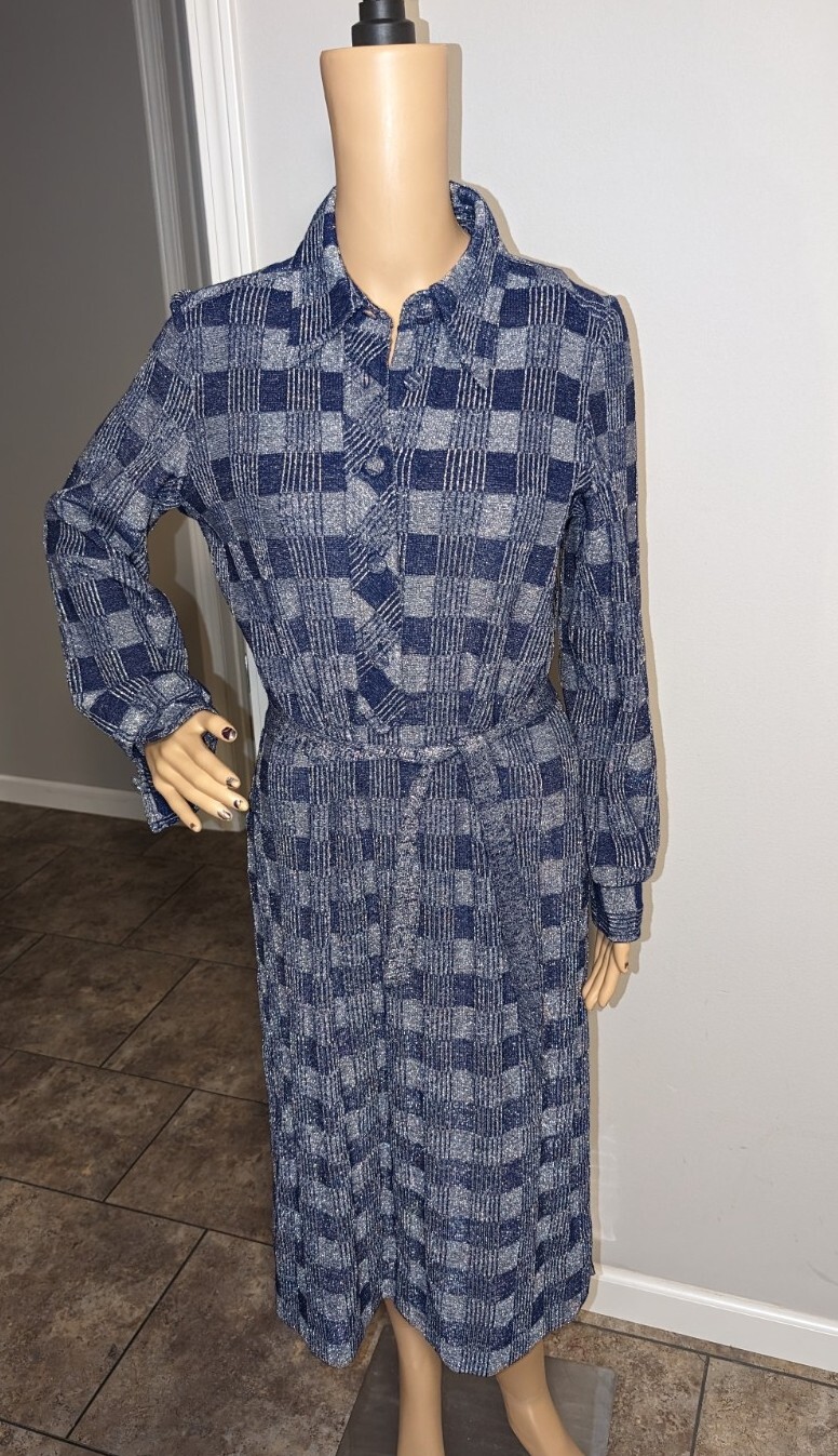 1970s Vintage Gino Paoli Made In Italy Knit Dress