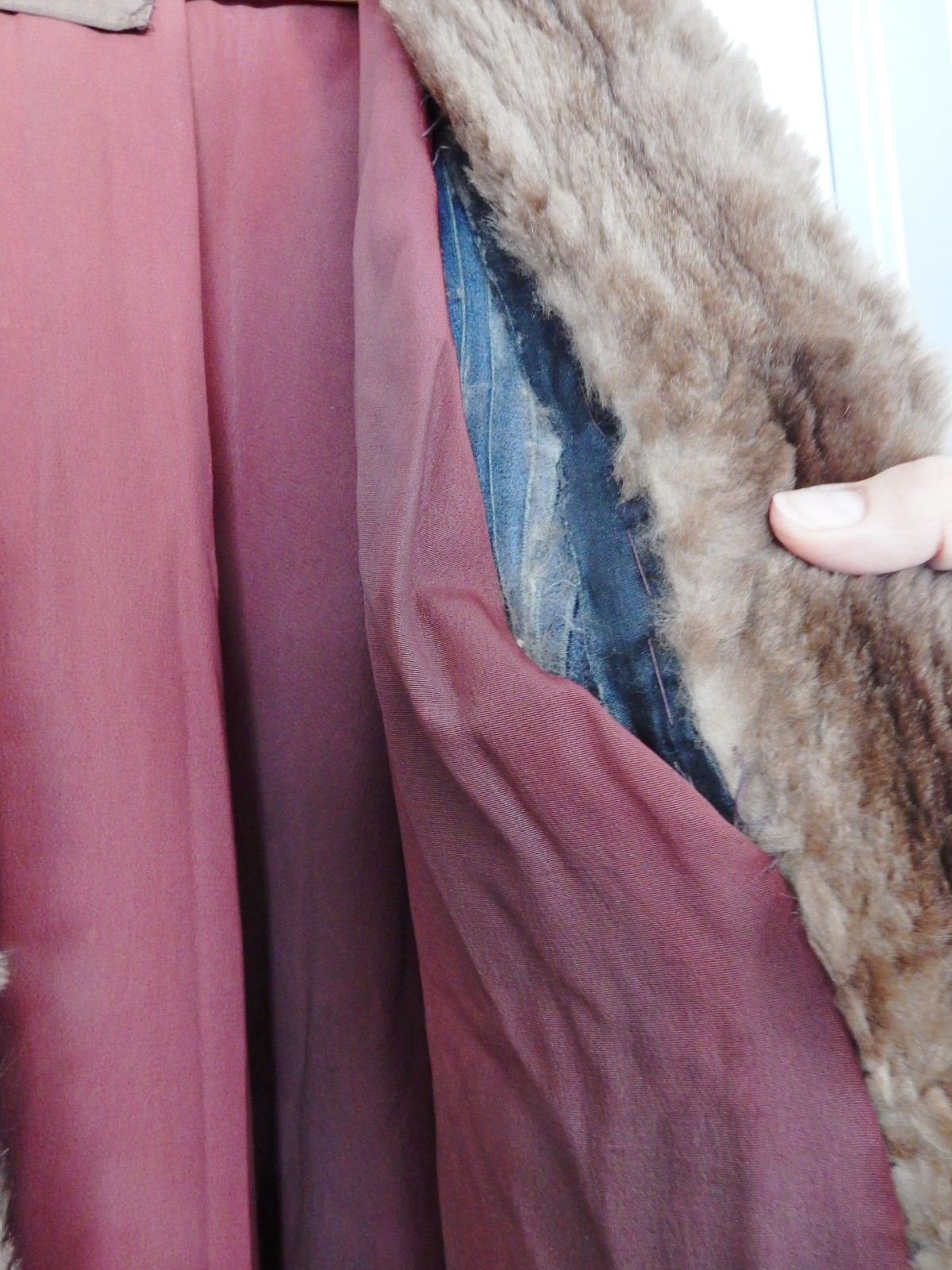 VTG CHAPMEN MILWAUKEE Raccoon Fur Coat Swing Back Retro Brown No Size S/M (?)