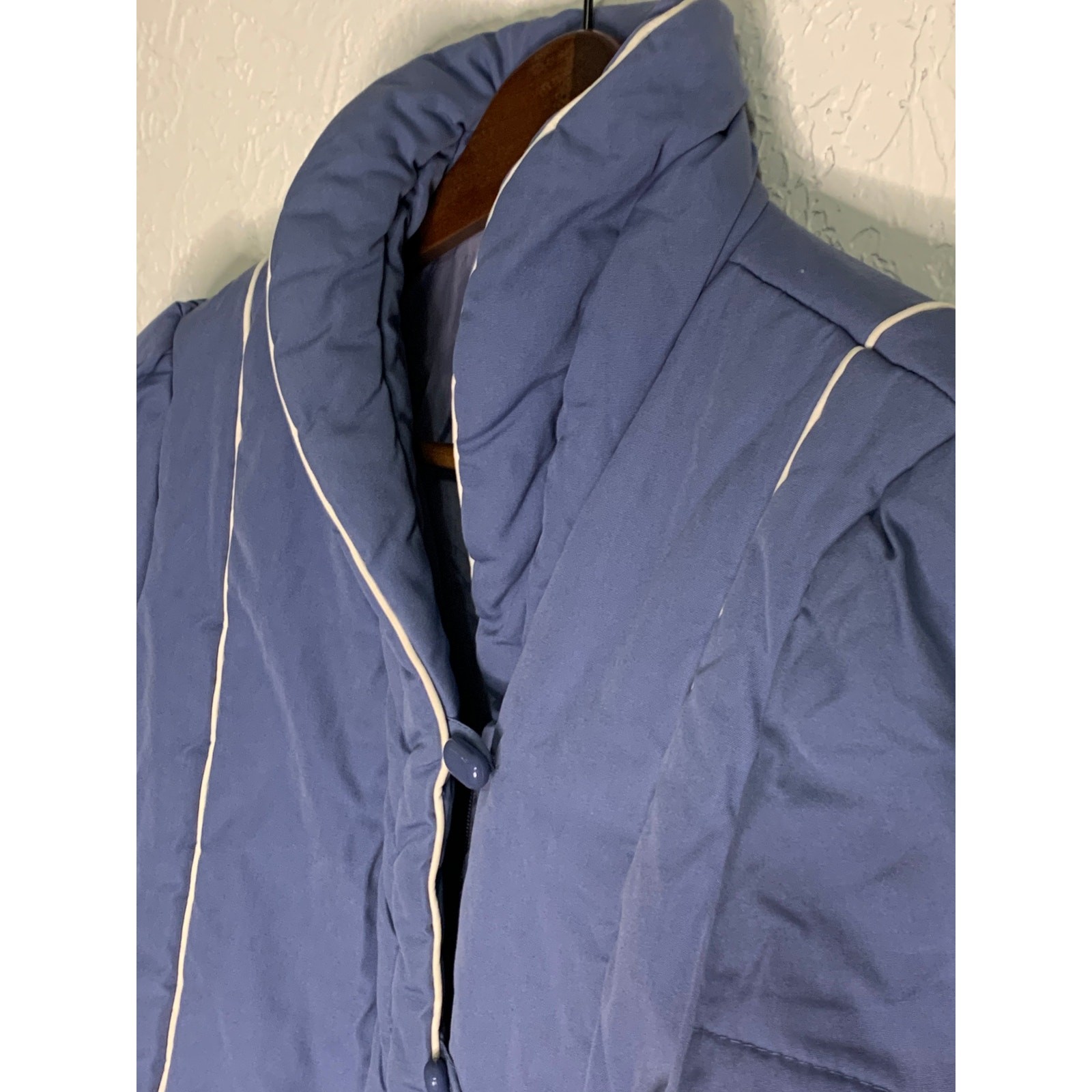 Windy weather winter blue 1980 jacket coat 14