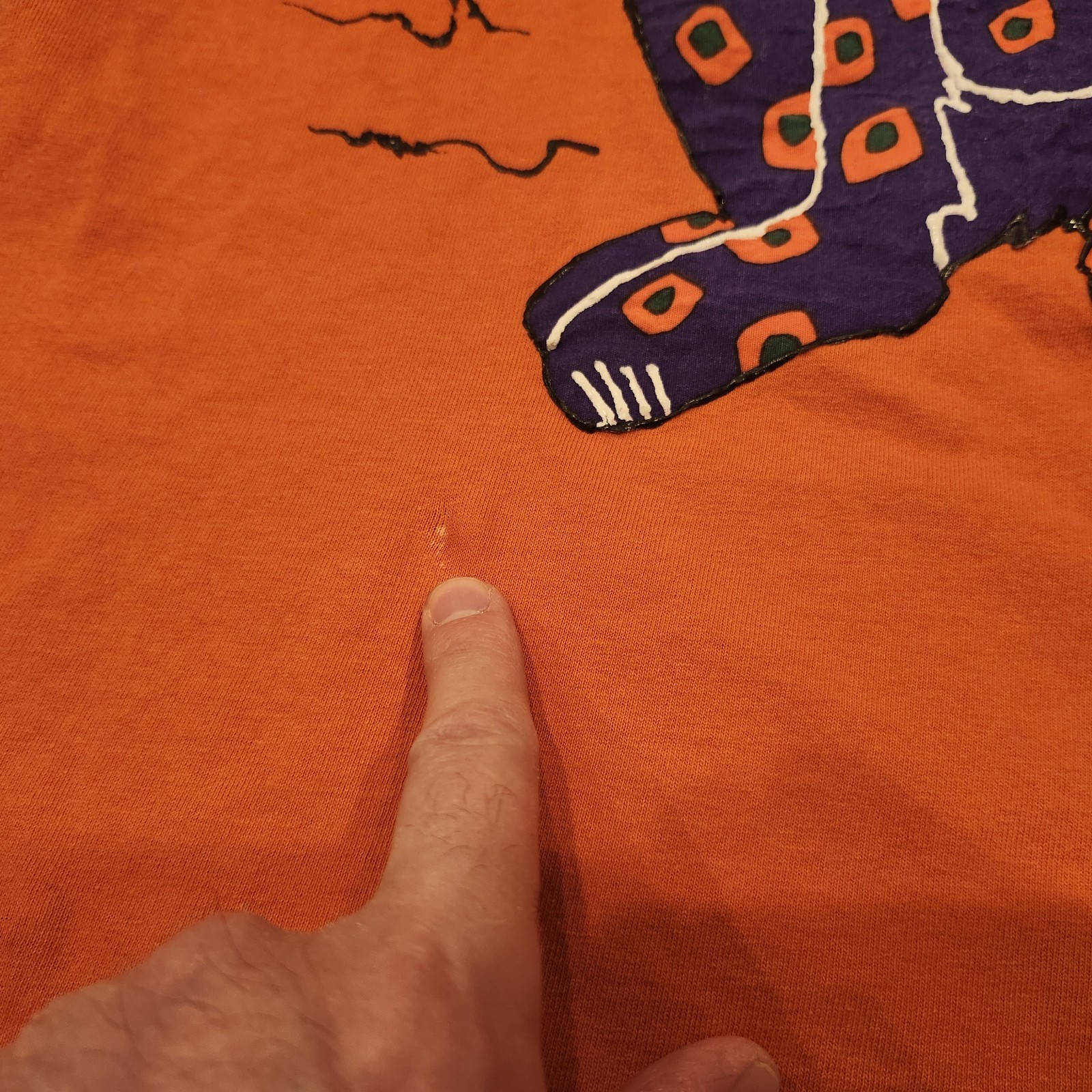 Vintage Halloween Shirt Hanes Her Way Single Stitch Size Womens Medium Orange