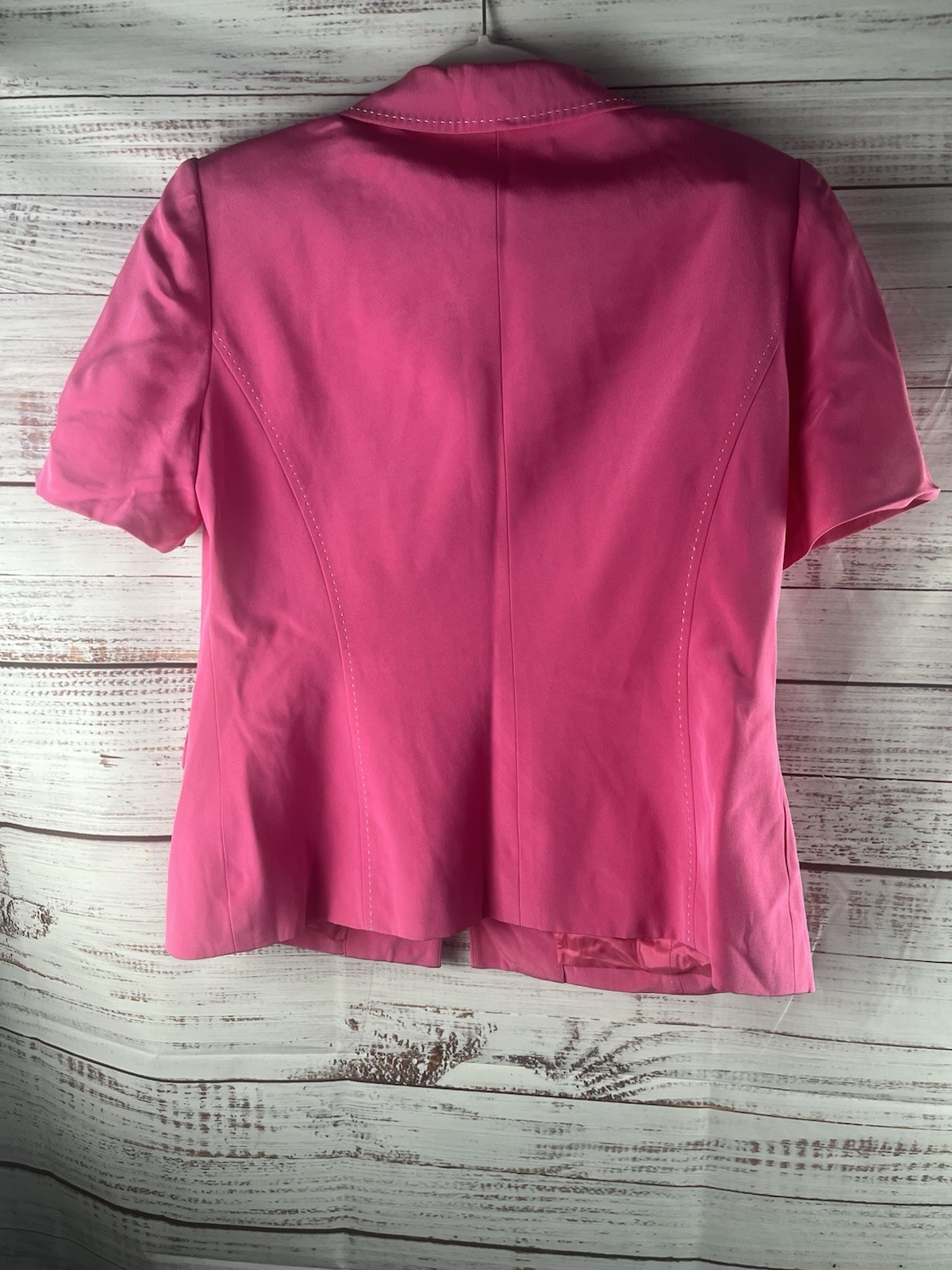 Preston & York Blazer Jacket Women’s Pink 100% Silk Size 12
