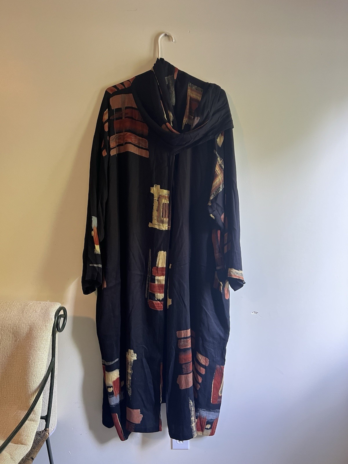 KEMBALI VINTAGE RAYON KIMONO DUSTER LAGENLOOK ART TO WEAR