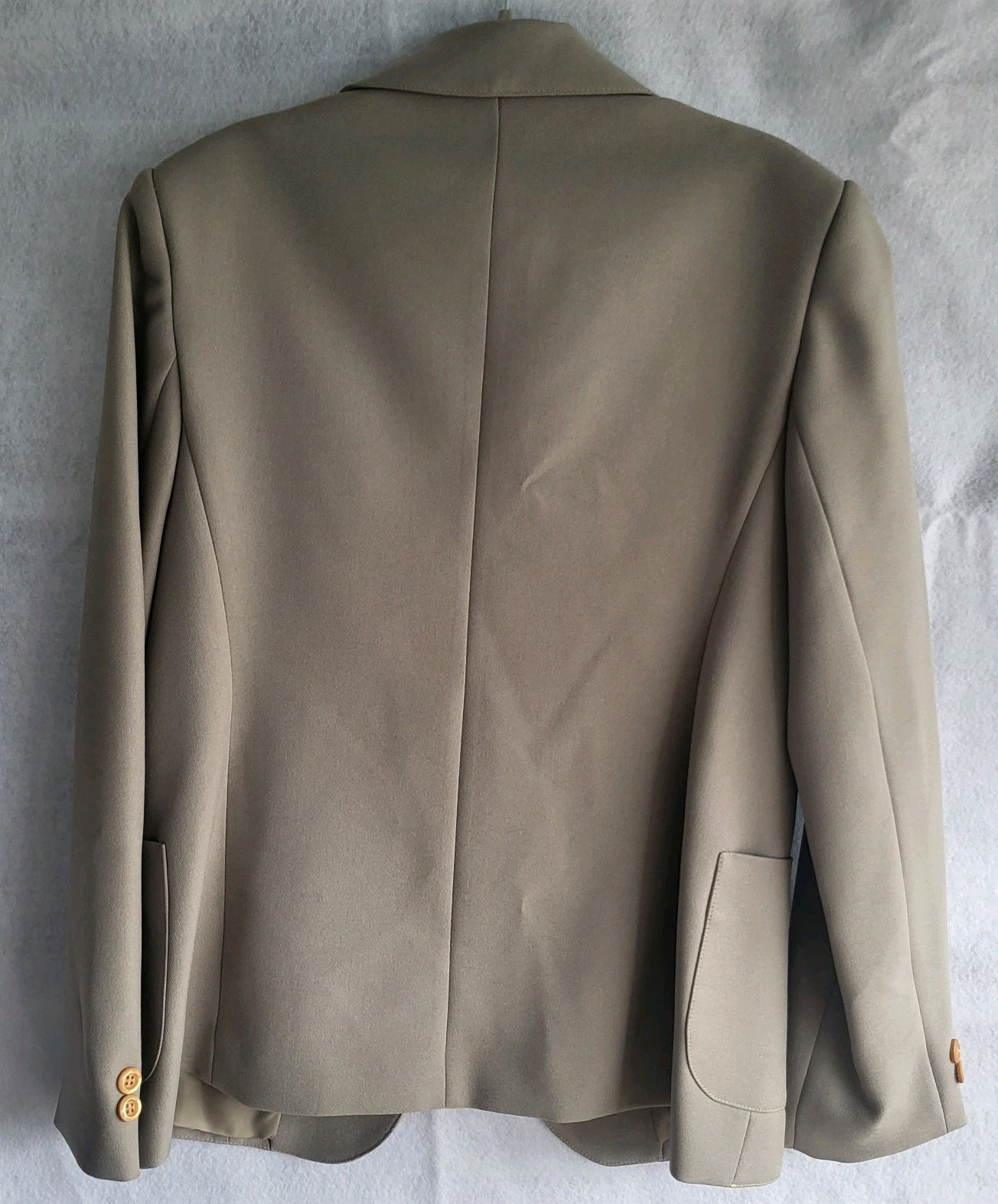 vintage woman’s Barclay square tan blazer jacket size 8 made in usa