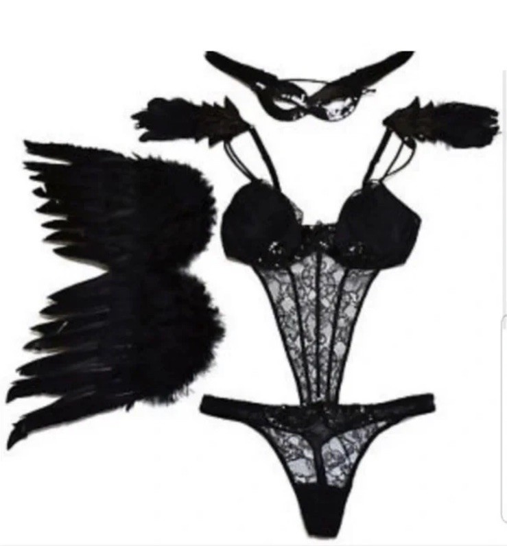 Victoria’s Secret Sexy Little Things Naughty Angel Costume Lingerie Medium
