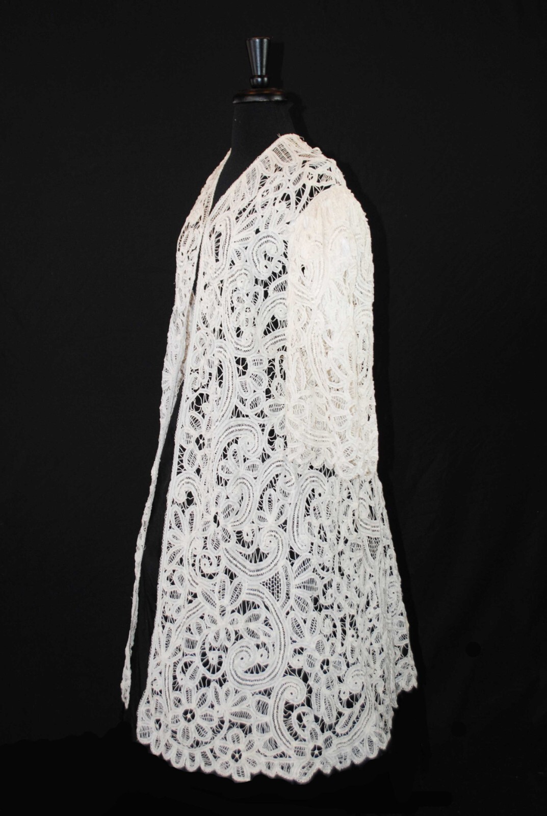 EDWARDIAN BATTENBURG TAPE LACE COAT 1915