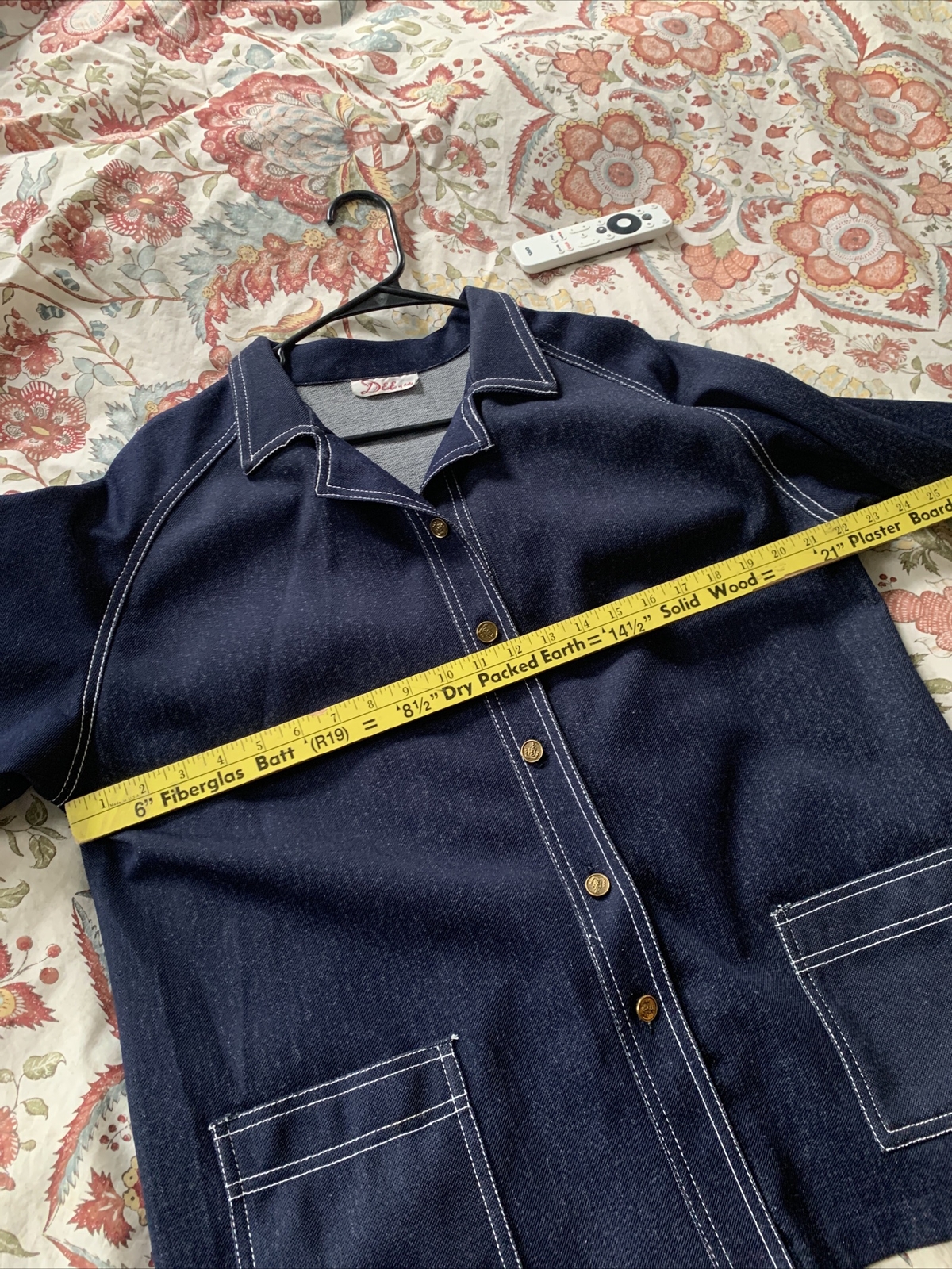 Vintage 1960’s Dee Of California denim polyester shirt jacket iconic look