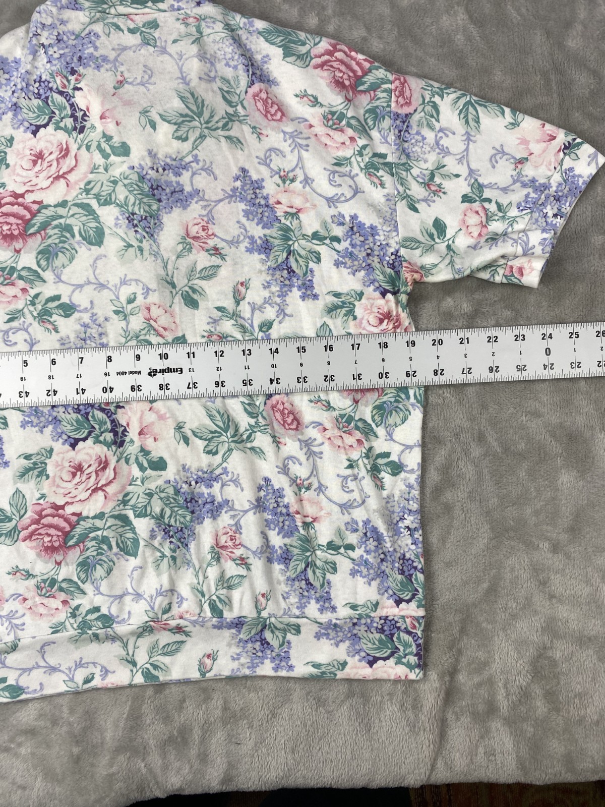 Vintage Cristin Stevens Shirt Women Medium Floral Multicolor 80s 90s Cottagecore