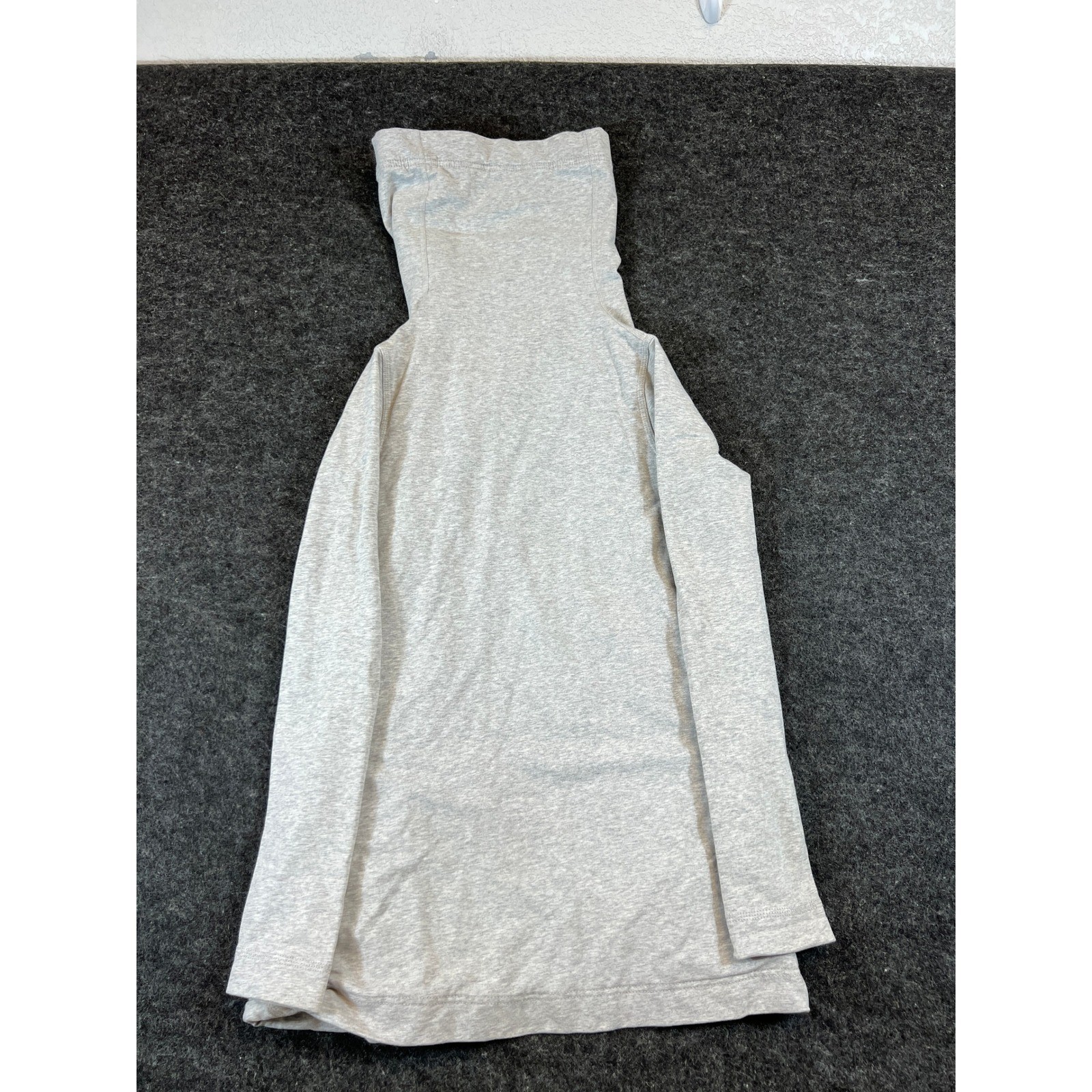 Lululemon Asymmetrical Snap Mock Neck Wrap Jacket Womens 4 Gray Heathered