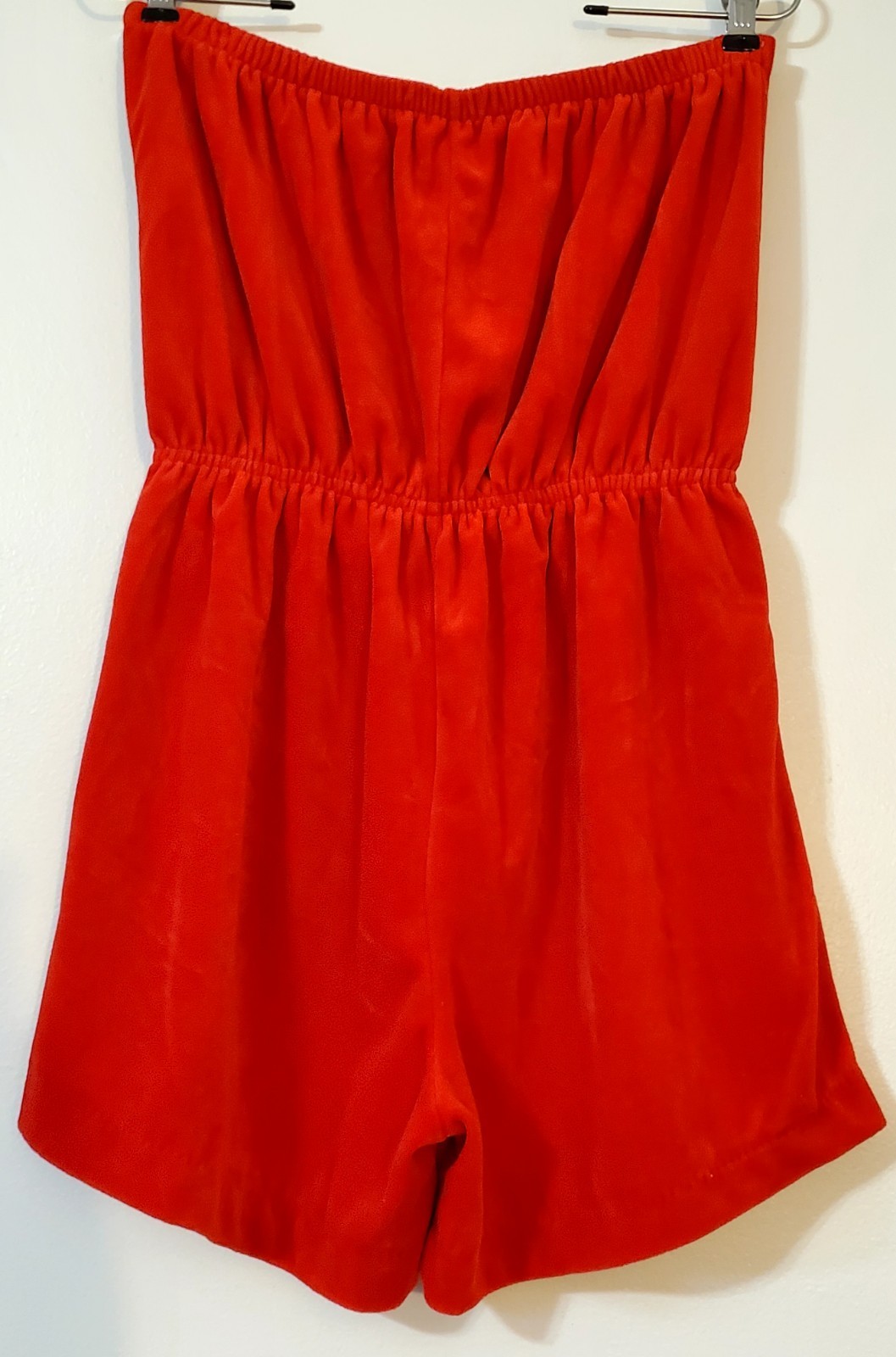 Authentic Vintage Red Terry Halter Shorts Romper sz XXL (see measurements)!
