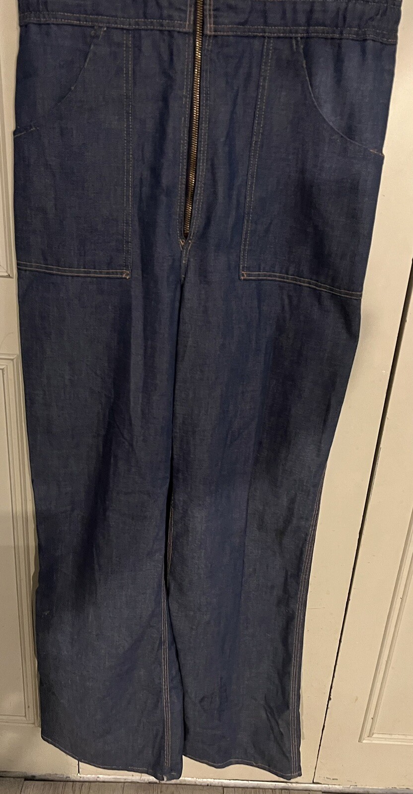 Vintage 1970’s March 1 Blue Denim Jumpsuit Size 5 Petit