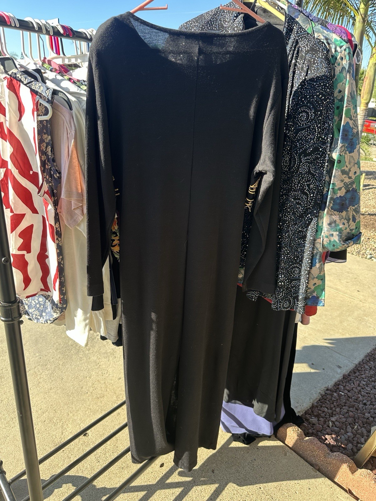 90’s Deadstock Elegant Black And Gold Dress