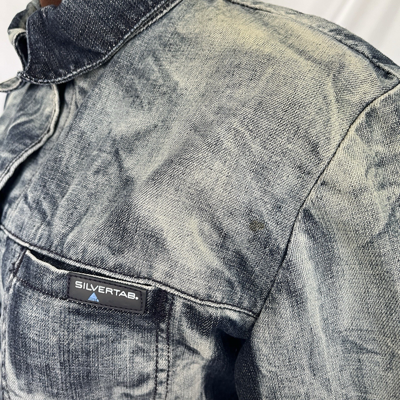VTG 90s Levi’s SilverTab OOAK 2pc Sample Denim Jacket Set Womens Medium