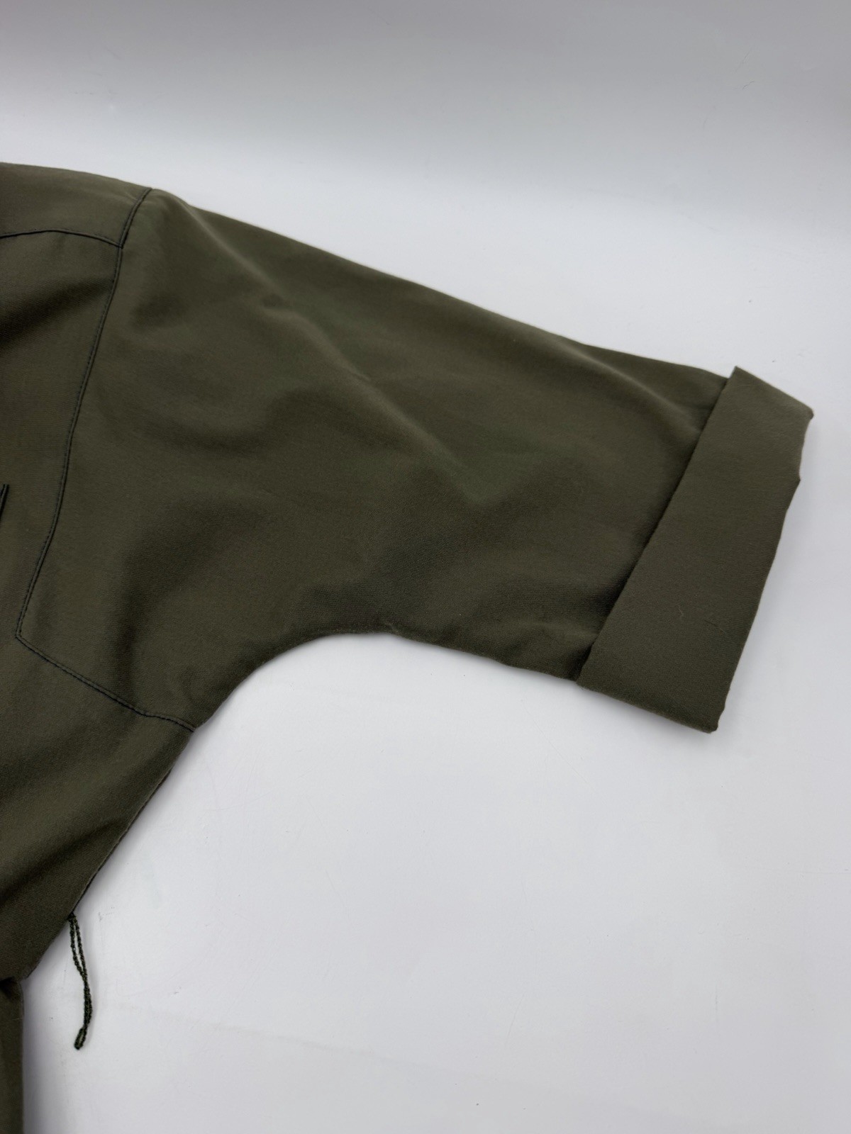 Vintage 80s Petites By Willi Green Khaki Camp Dress Girl Counts Women’s Sz 8