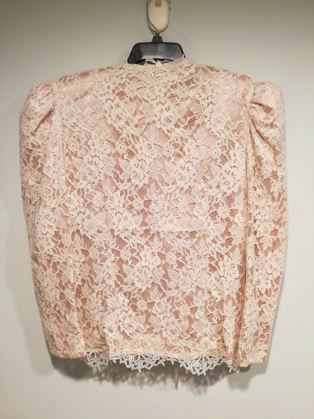 Vintage Susan Lane’s Country Elegance Victorian Lace Sz L Double Breasted Blazer