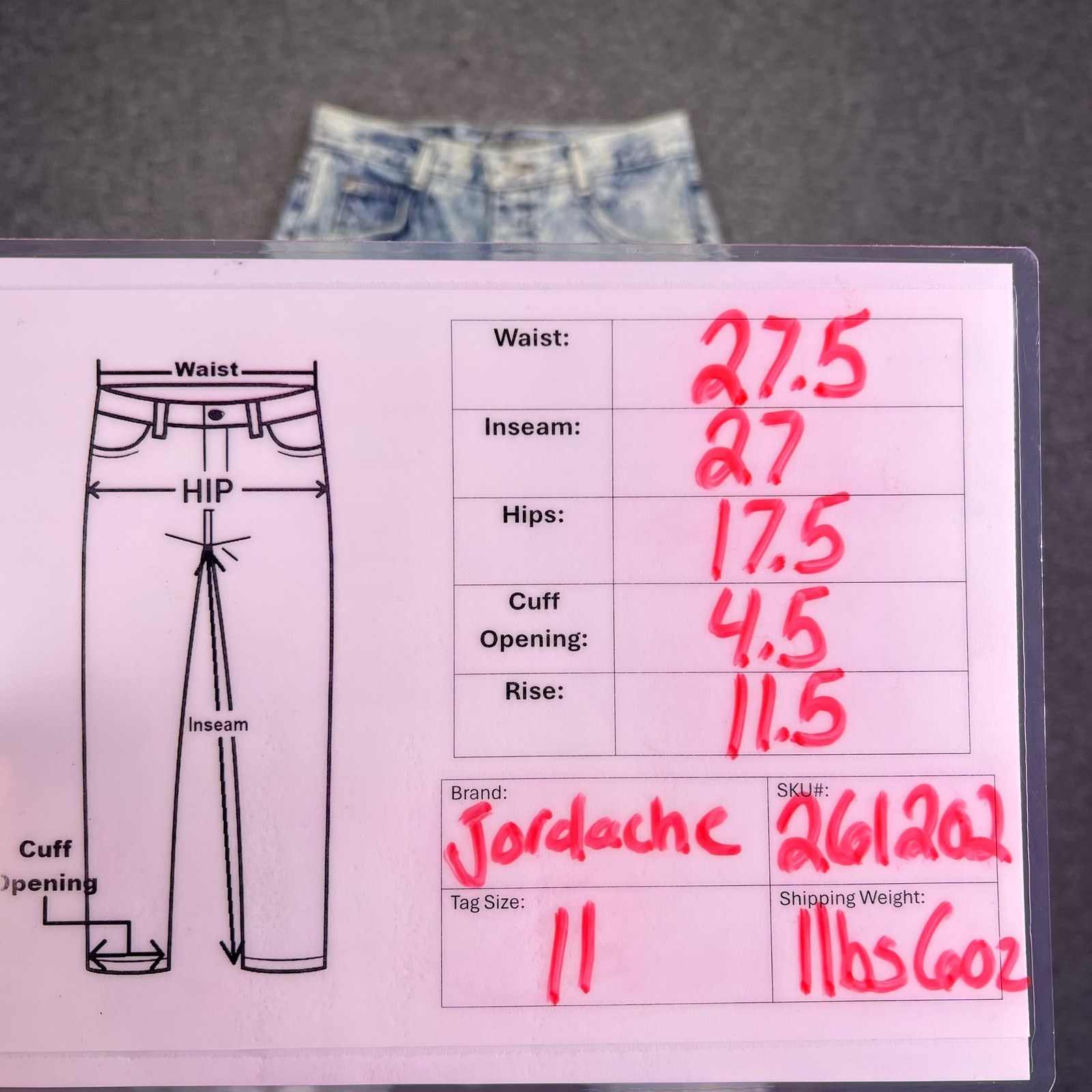 VTG 80s Jordache Jeans Womens 27×27 Acid Wash High Rise Ankle Zip Bows Western