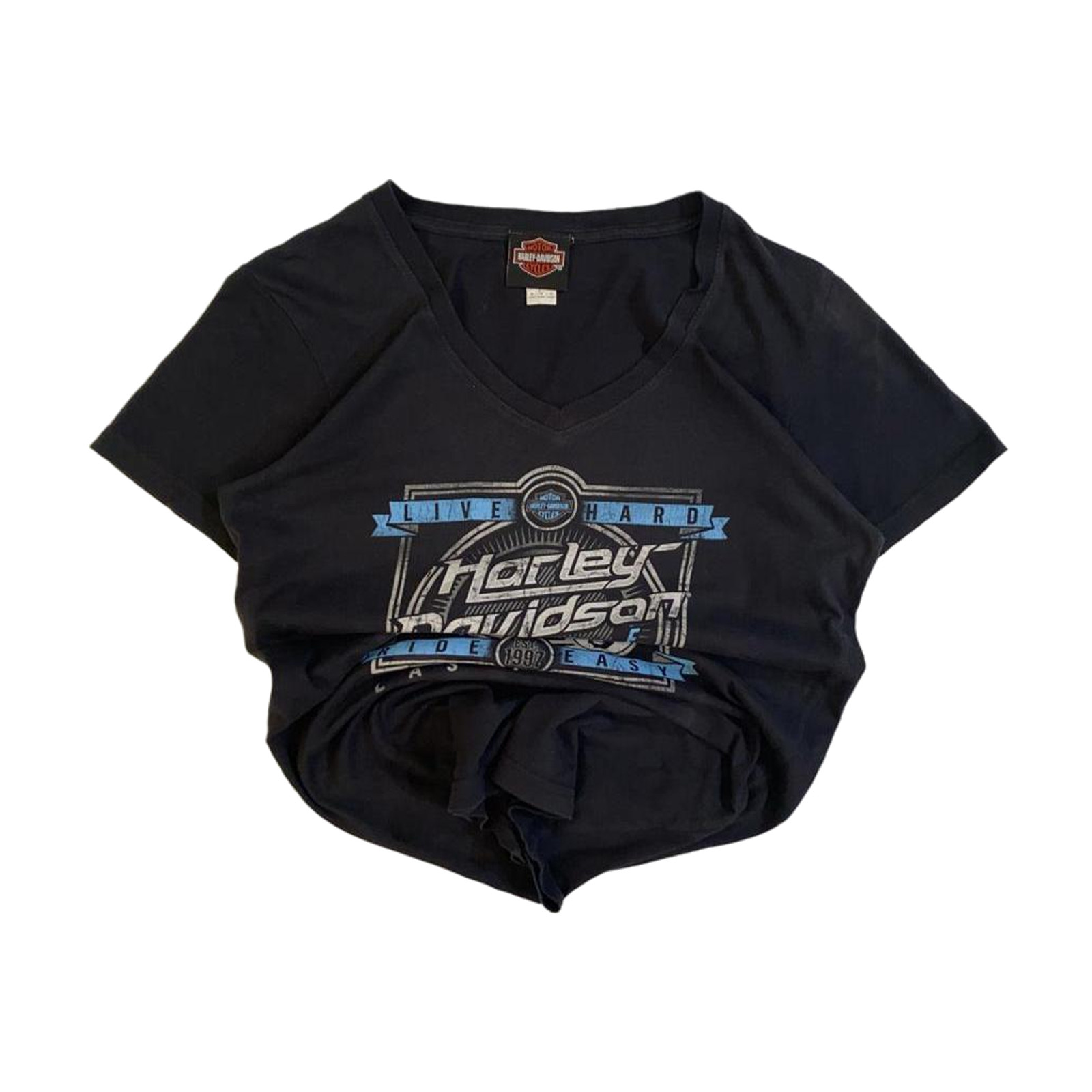 Harley Davidson Women’s Las Vegas Cafe Short Sleeve T Shirt Black M