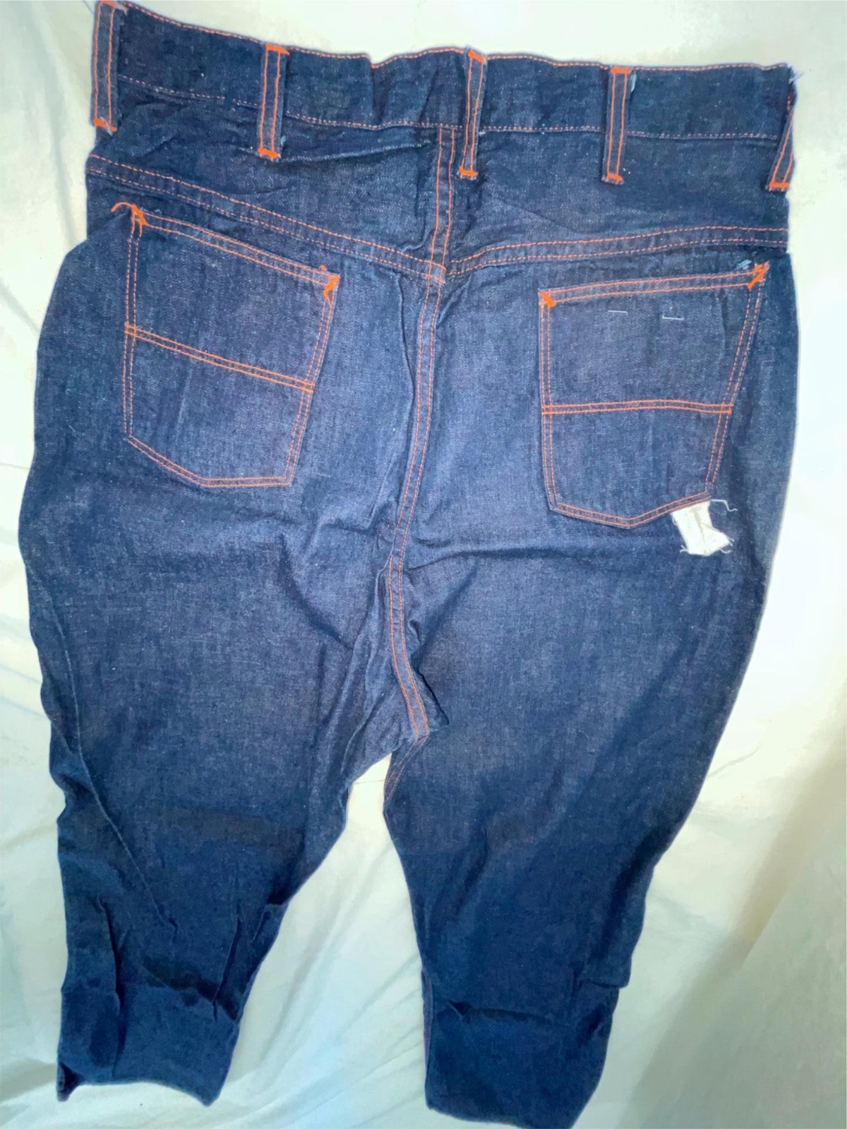 VTG 50S NEW WOMENS 30 X 30 JEANIES SANFORIZED DARK DENIM SIDE ZIP JEANS PANTS