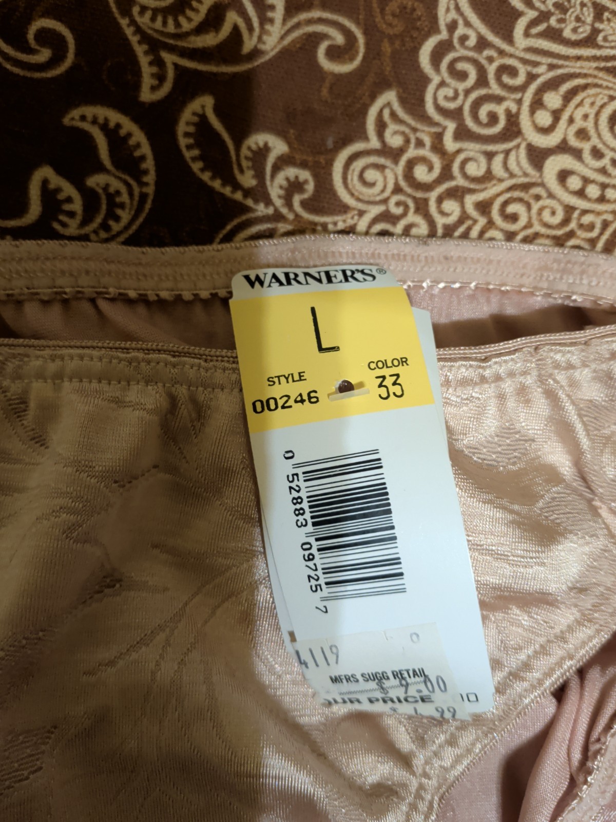 Vintage Warner’s Satin Bikini Panties Size Large