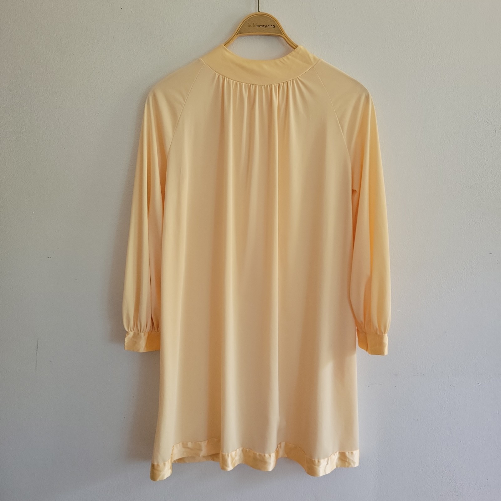 Vintage 60s Gossard Artemis Nylon Penoir Two Piece Small Pale Yellow Boudoir